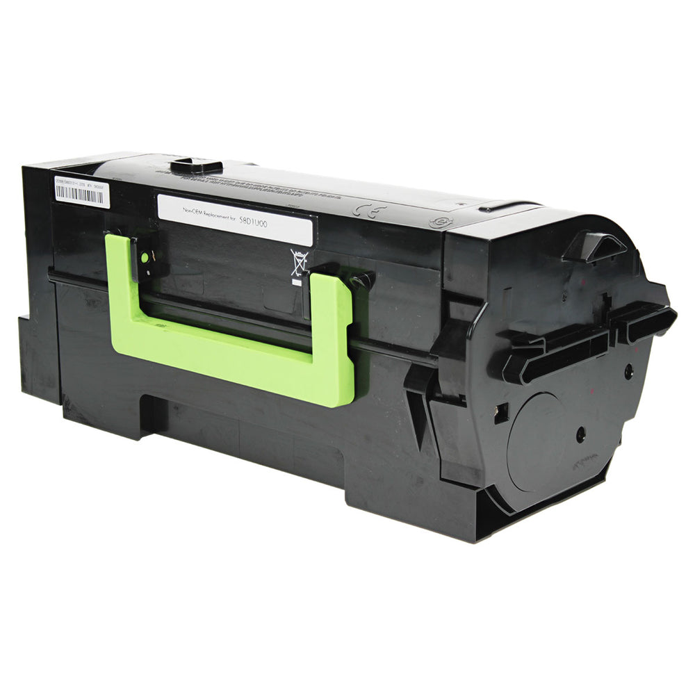 Compatible Black Toner Cartridge for Lexmark MS725 / MS725DVN + More 55K Ultra High Yield (58D1U00 / 58D0UA0)