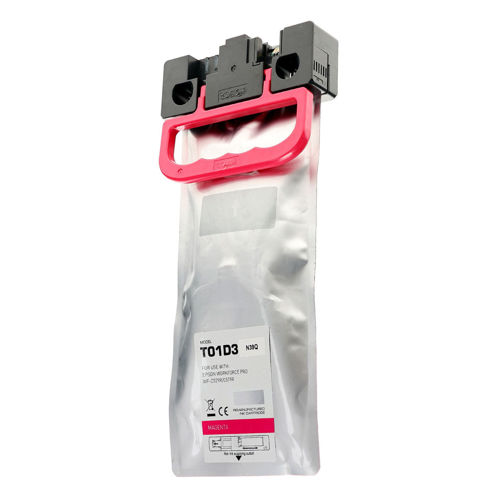 Remanufactured Magenta Ink Cartridge for Epson WORKFORCE PRO WF-C529R / WORKFORCE PRO WF-C579R 20K Extra High Yield (T01D / T01D320)