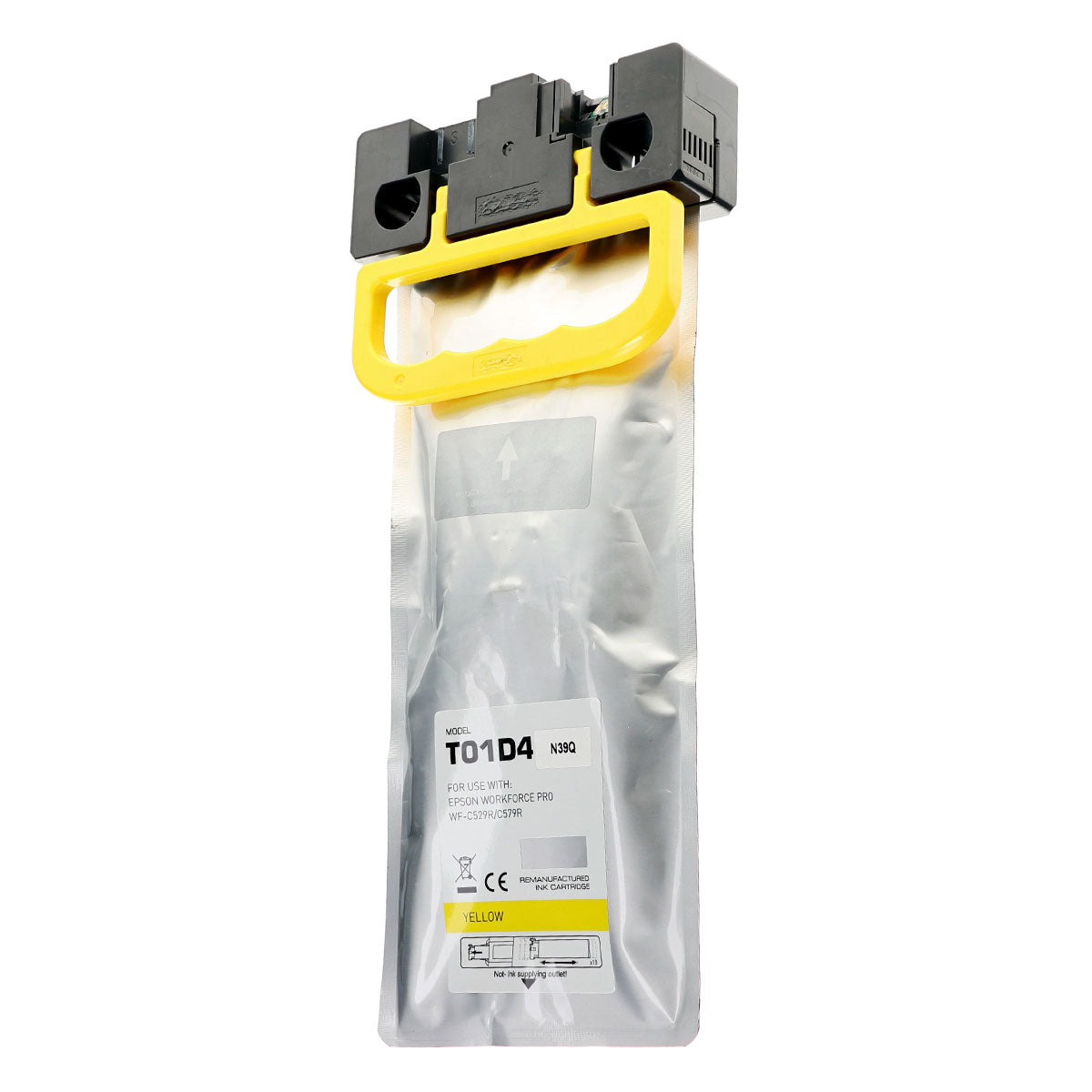 Remanufactured Yellow Ink Cartridge for Epson WORKFORCE PRO WF-C529R / WORKFORCE PRO WF-C579R 20K Extra High Yield (T01D / T01D420)