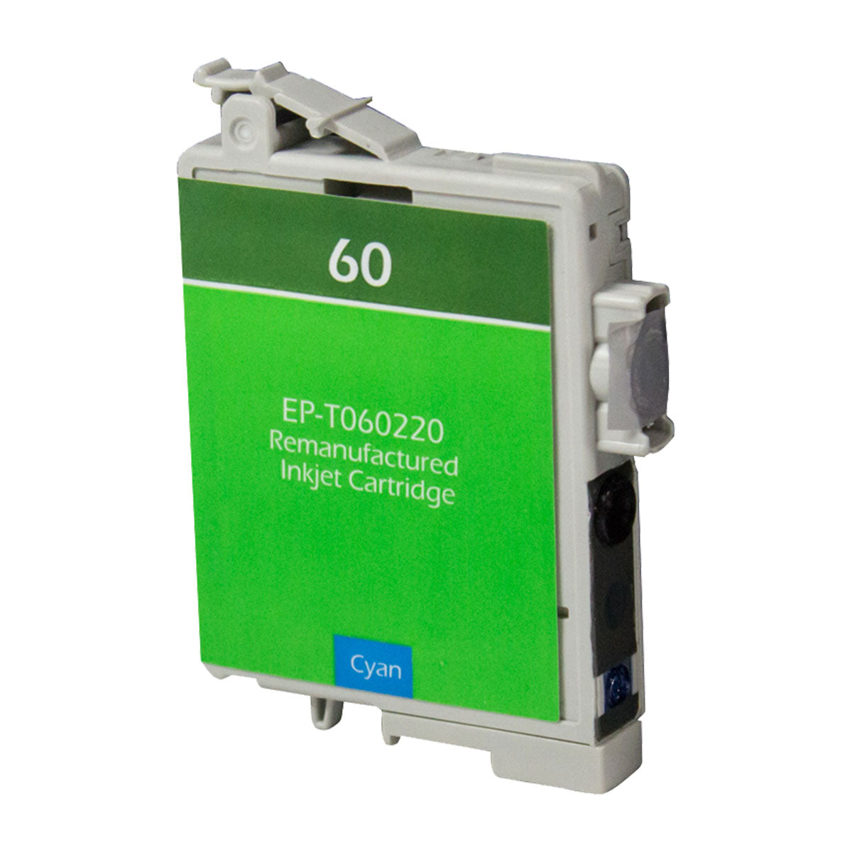 Remanufactured Cyan Ink Cartridge for Epson STYLUS C68 / STYLUS C88 + More (T060220 / 60)