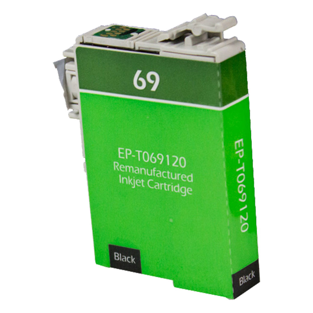 Remanufactured Black Ink Cartridge for Epson STYLUS CX5000 / STYLUS CX6000 + More (T069120 / 69)