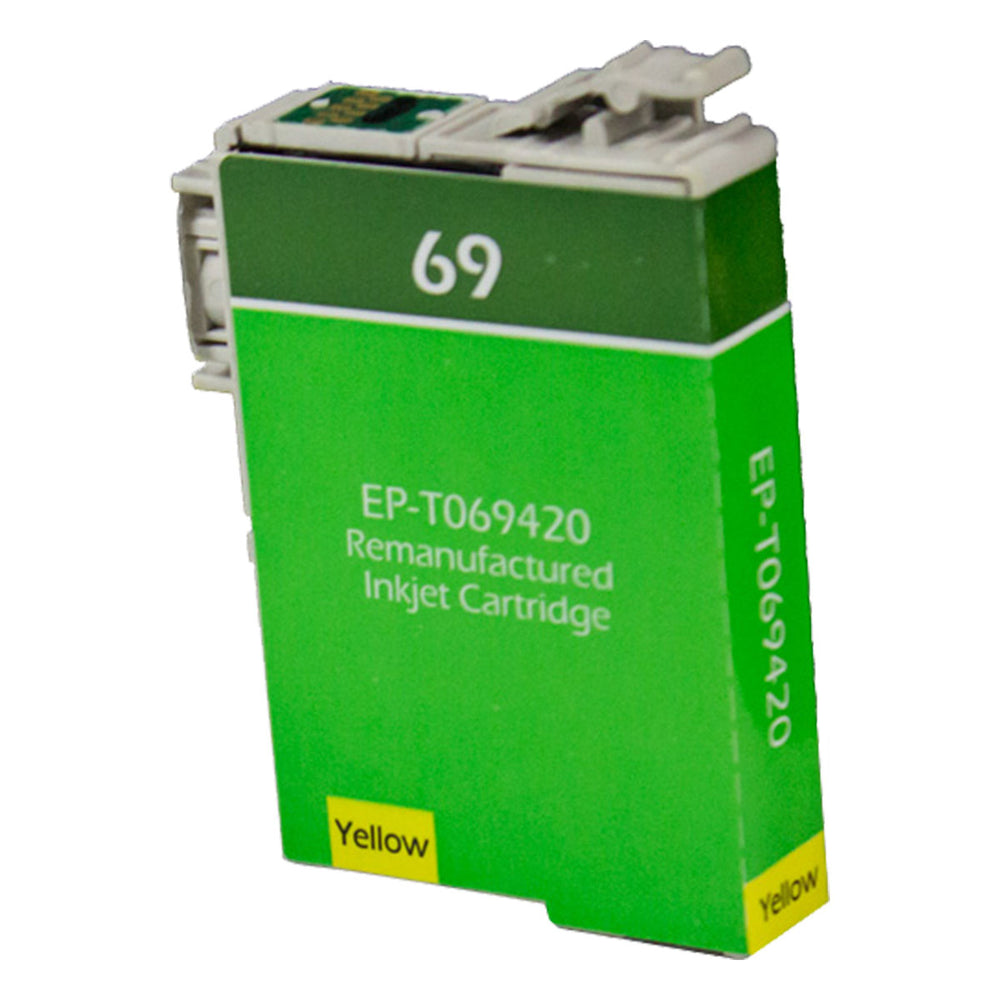 Remanufactured Yellow Ink Cartridge for Epson STYLUS CX5000 / STYLUS CX6000 + More (T069420 / 69)