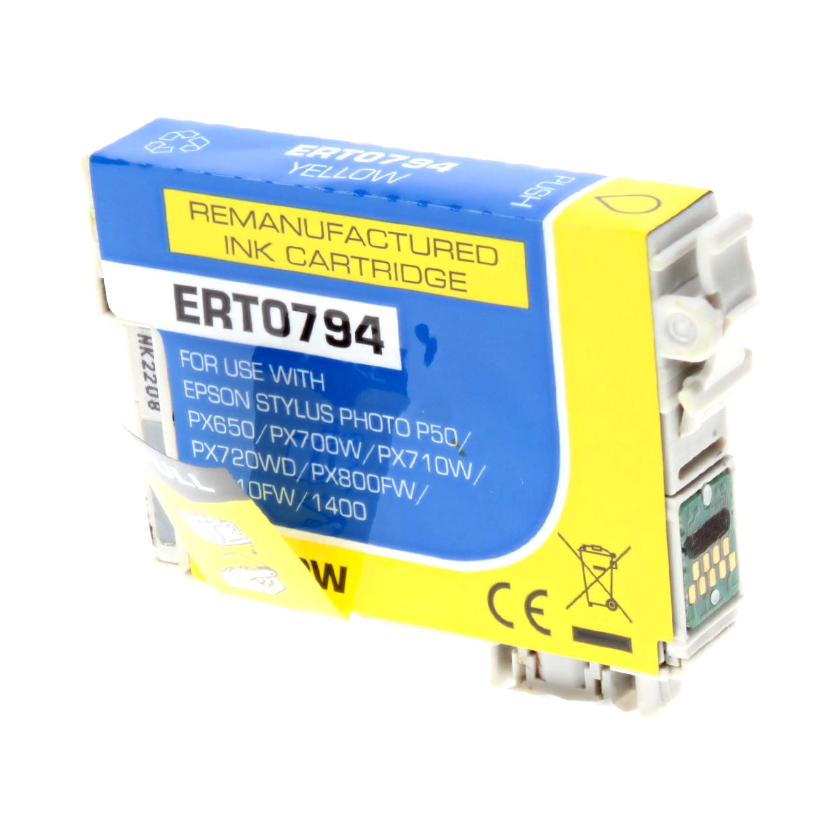 Remanufactured Yellow Ink Cartridge for Epson STYLUS PHOTO 1400 11ML (T079420 / 79)