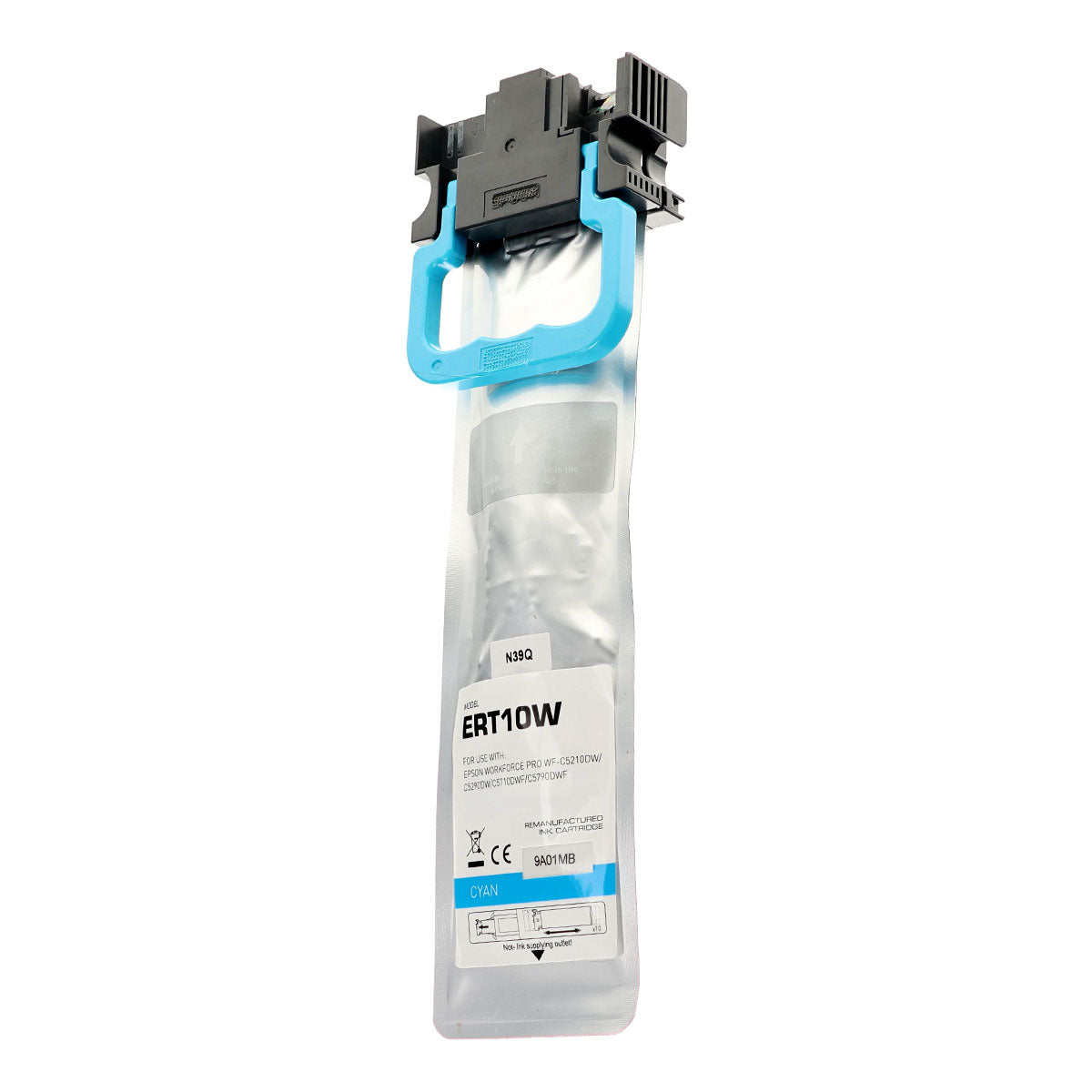 Remanufactured Cyan Ink Cartridge for Epson WORKFORCE PRO WF-C5390 / WORKFORCE PRO WF-C5890 5K High Yield (T10W200)