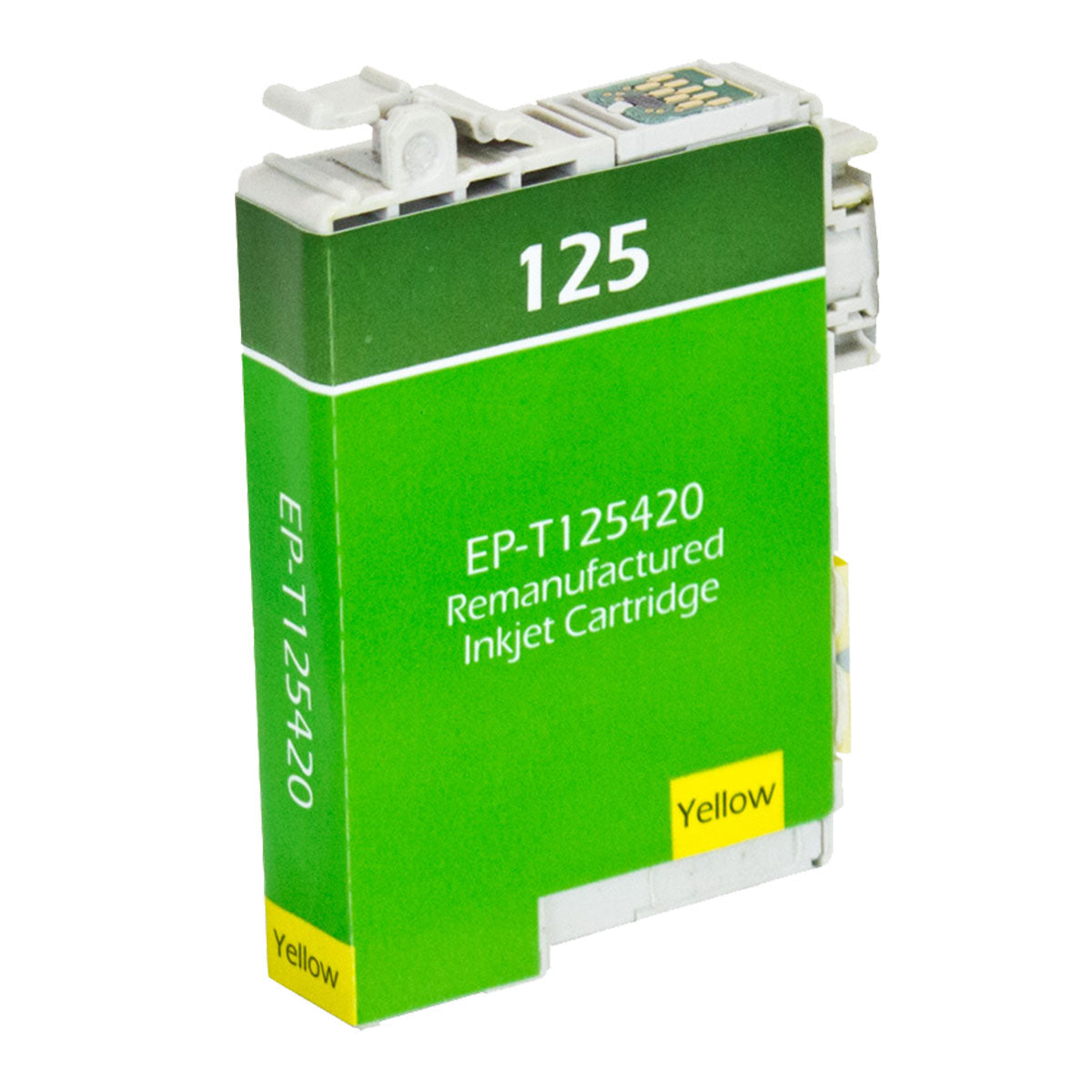 Remanufactured Yellow Ink Cartridge for Epson STYLUS NX125 / STYLUS NX127 + More (T125420 / 125)