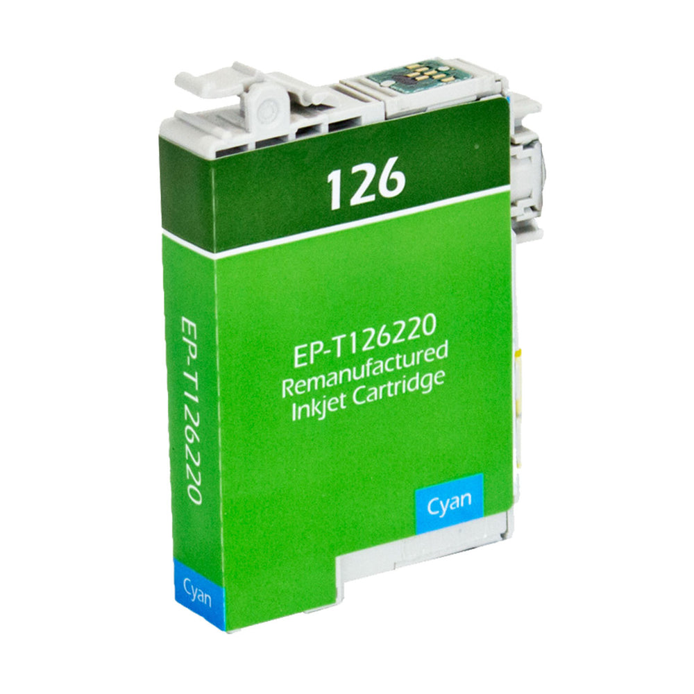 Remanufactured Cyan Ink Cartridge for Epson STYLUS NX330 / STYLUS NX430 + More (T126220 / 126)