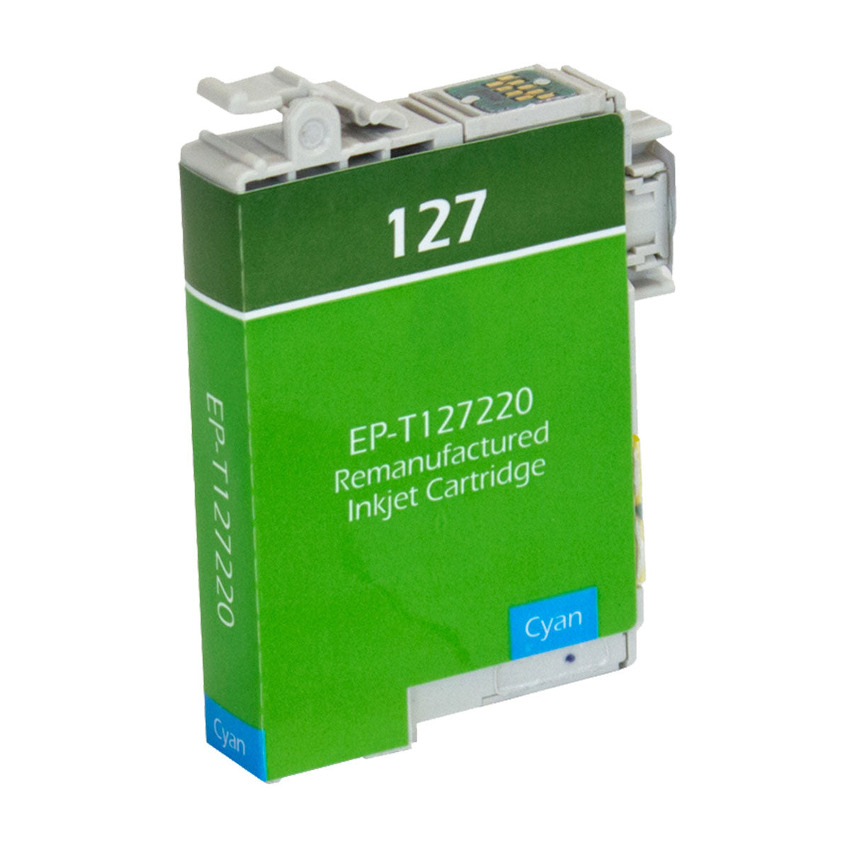 Remanufactured Cyan Ink Cartridge for Epson STYLUS NX625 / WORKFORCE 545 + More (T127220 / 127)