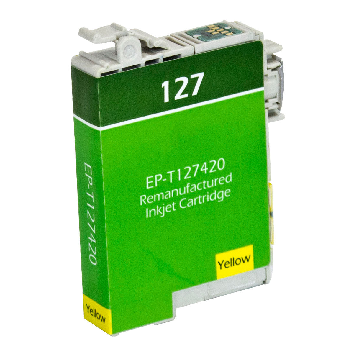 Remanufactured Yellow Ink Cartridge for Epson STYLUS NX625 / WORKFORCE 545 + More (T127420 / 127)