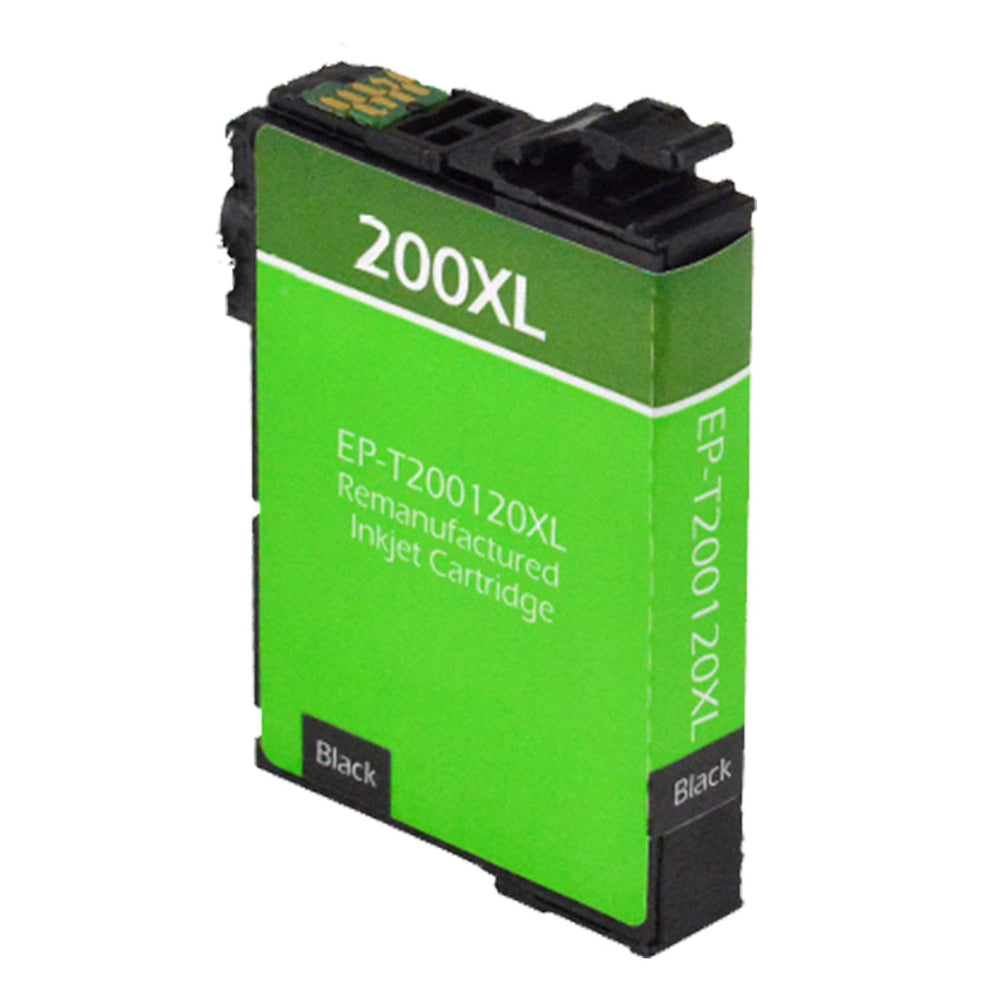 Remanufactured Black Ink Cartridge for Epson EXPRESSION HOME XP-200 / EXPRESSION HOME XP-300 + More (200 / 200XL)