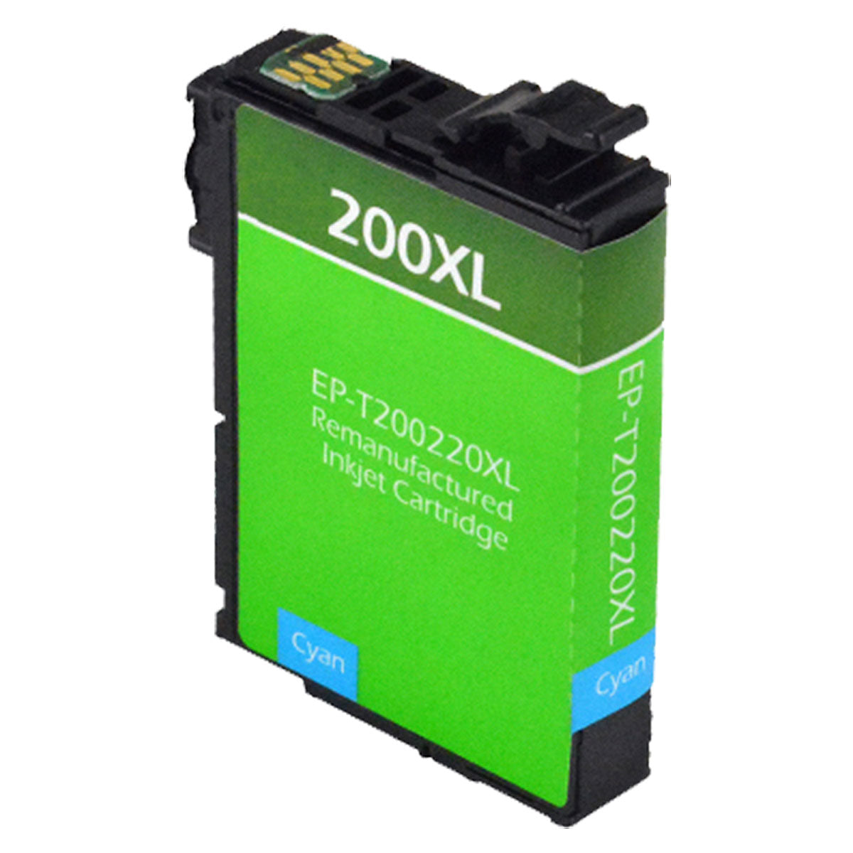 Remanufactured Cyan Ink Cartridge for Epson EXPRESSION HOME XP-200 / EXPRESSION HOME XP-300 + More (200 / 200XL)