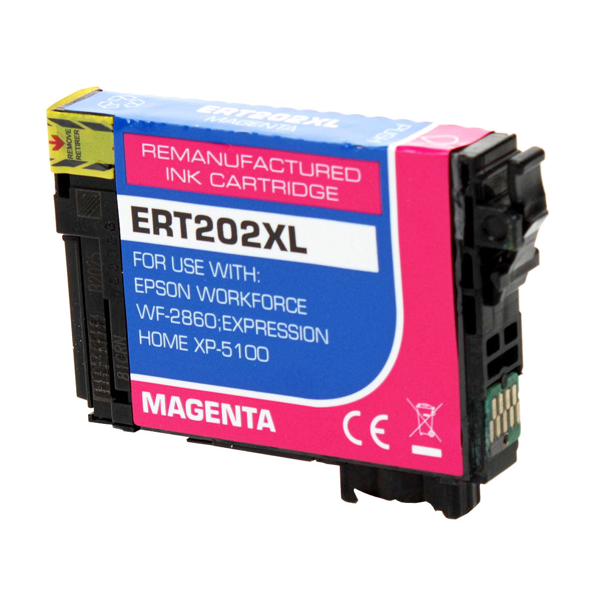 Remanufactured Magenta Ink Cartridge for Epson EXPRESSION HOME XP-5100 / WORKFORCE WF-2860 + More (T202XL320 / 202XL)