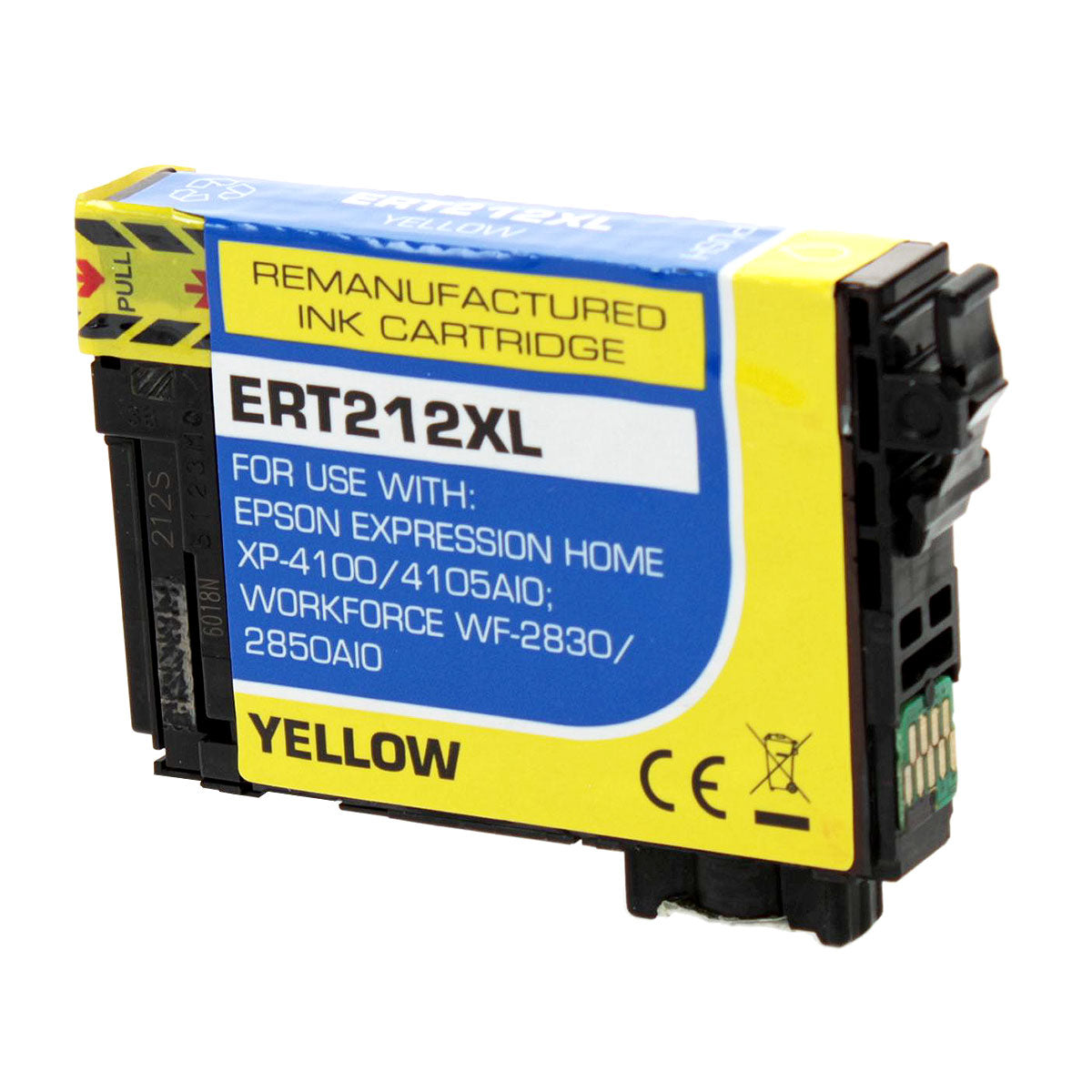 Remanufactured Yellow Ink Cartridge for Epson WORKFORCE WF-2830 / WORKFORCE WF-2850 + More (T212XL420 / 212XL)