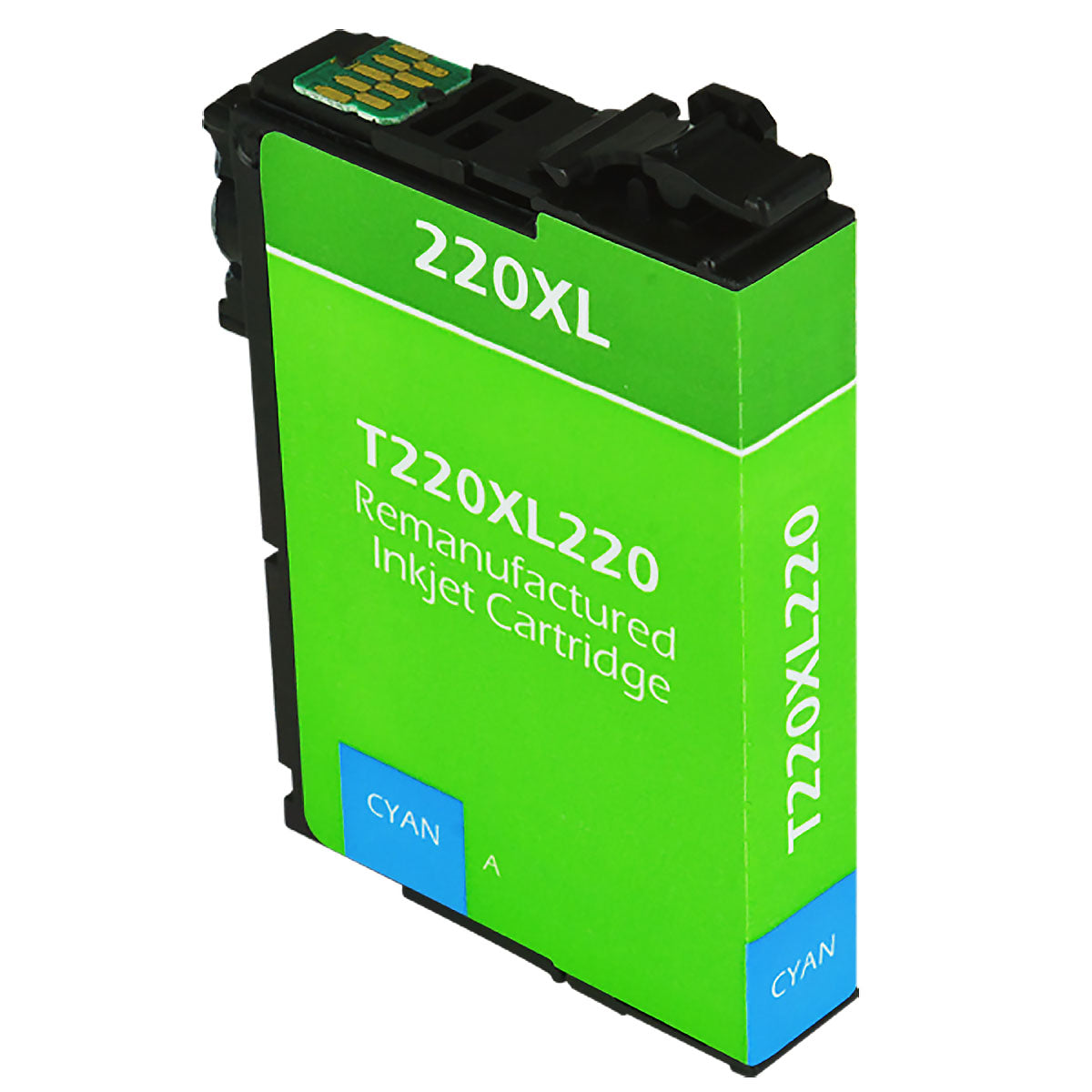 Remanufactured Cyan Ink Cartridge for Epson EXPRESSION HOME XP-320 / EXPRESSION HOME XP-420 + More (T220XL220 / 220XL)
