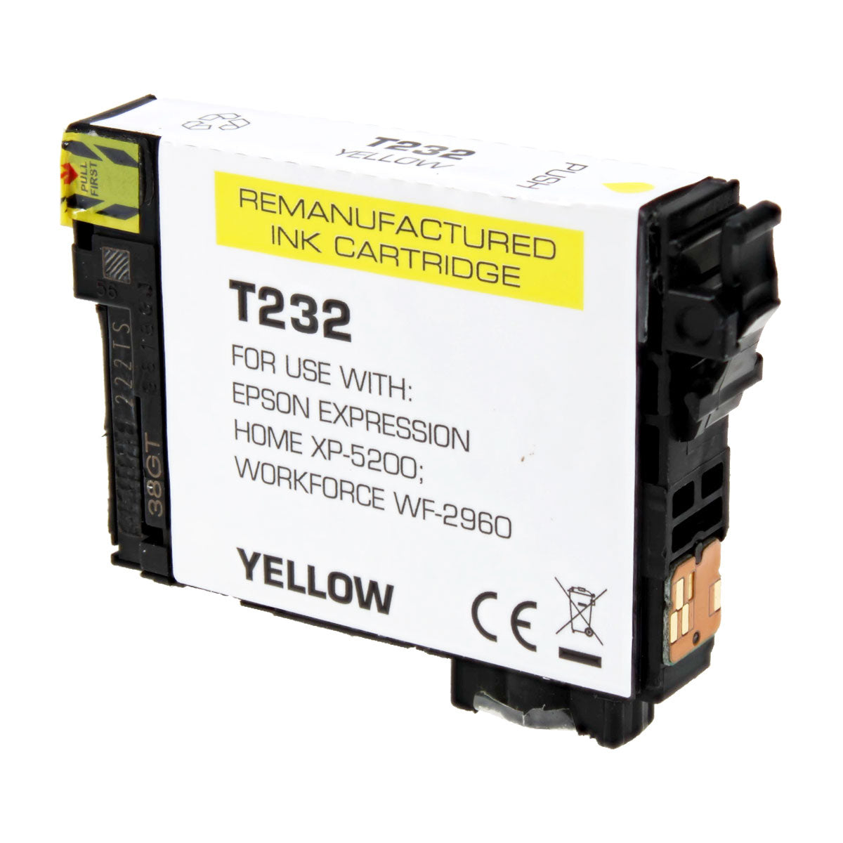Remanufactured Yellow Ink Cartridge for Epson WORKFORCE WF-2930 / WORKFORCE WF-2950 + More (T232420 / 232)