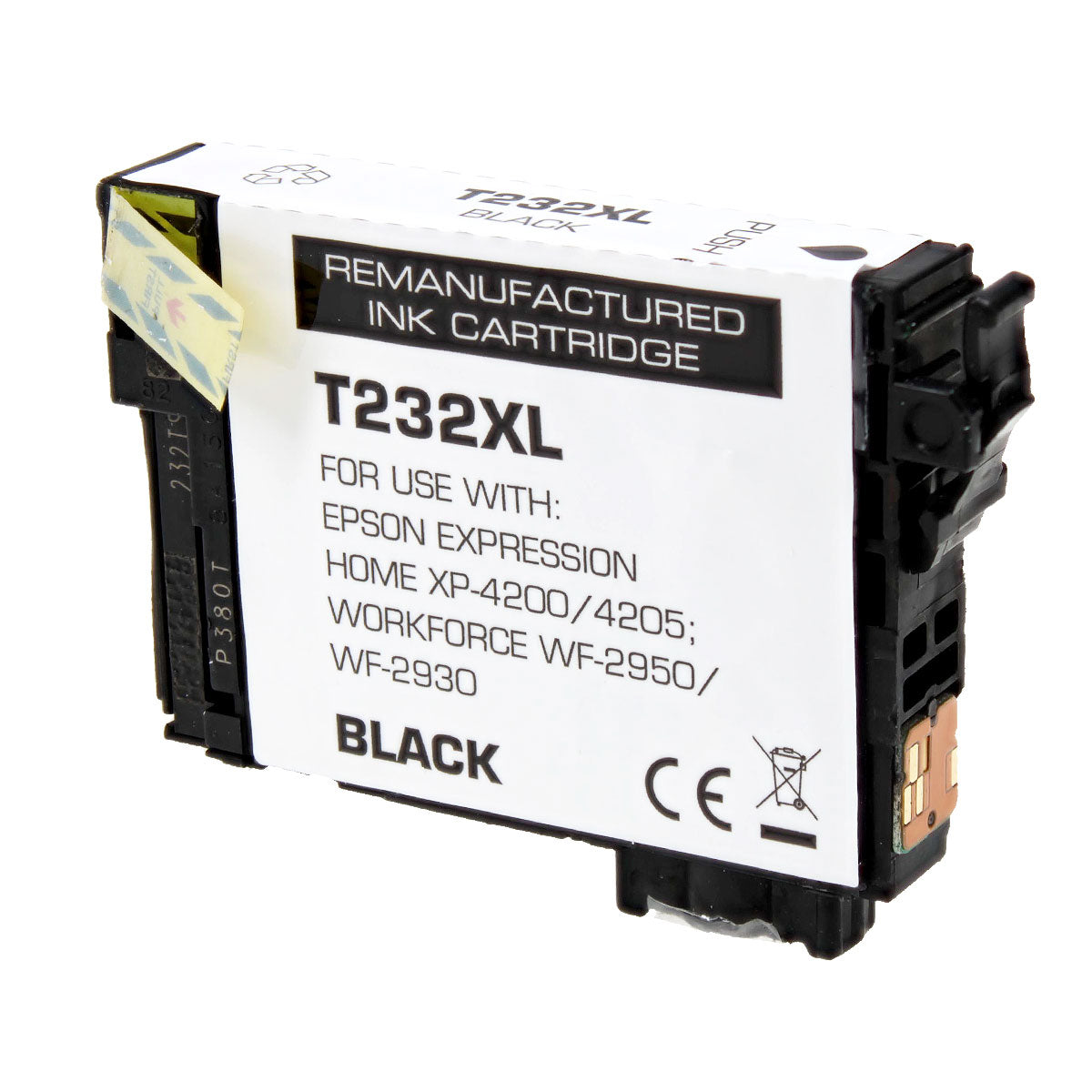 Remanufactured Black Ink Cartridge for Epson WORKFORCE WF-2930 / WORKFORCE WF-2950 + More (T232XL120 / 232XL)