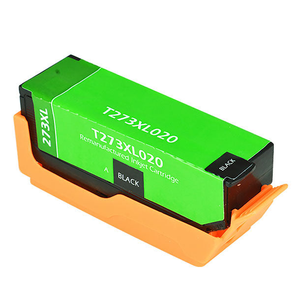 Remanufactured Black Ink Cartridge for Epson EXPRESSION XP-600 / EXPRESSION XP-610 + More (T273XL020 / 273XL)