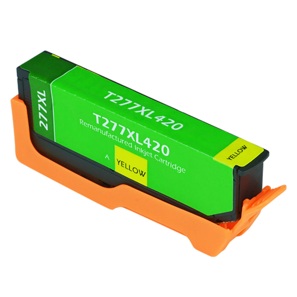 Remanufactured Yellow Ink Cartridge for Epson EXPRESSION PHOTO XP-850 / EXPRESSION PHOTO XP-860 + More (T277XL420 / 277XL)