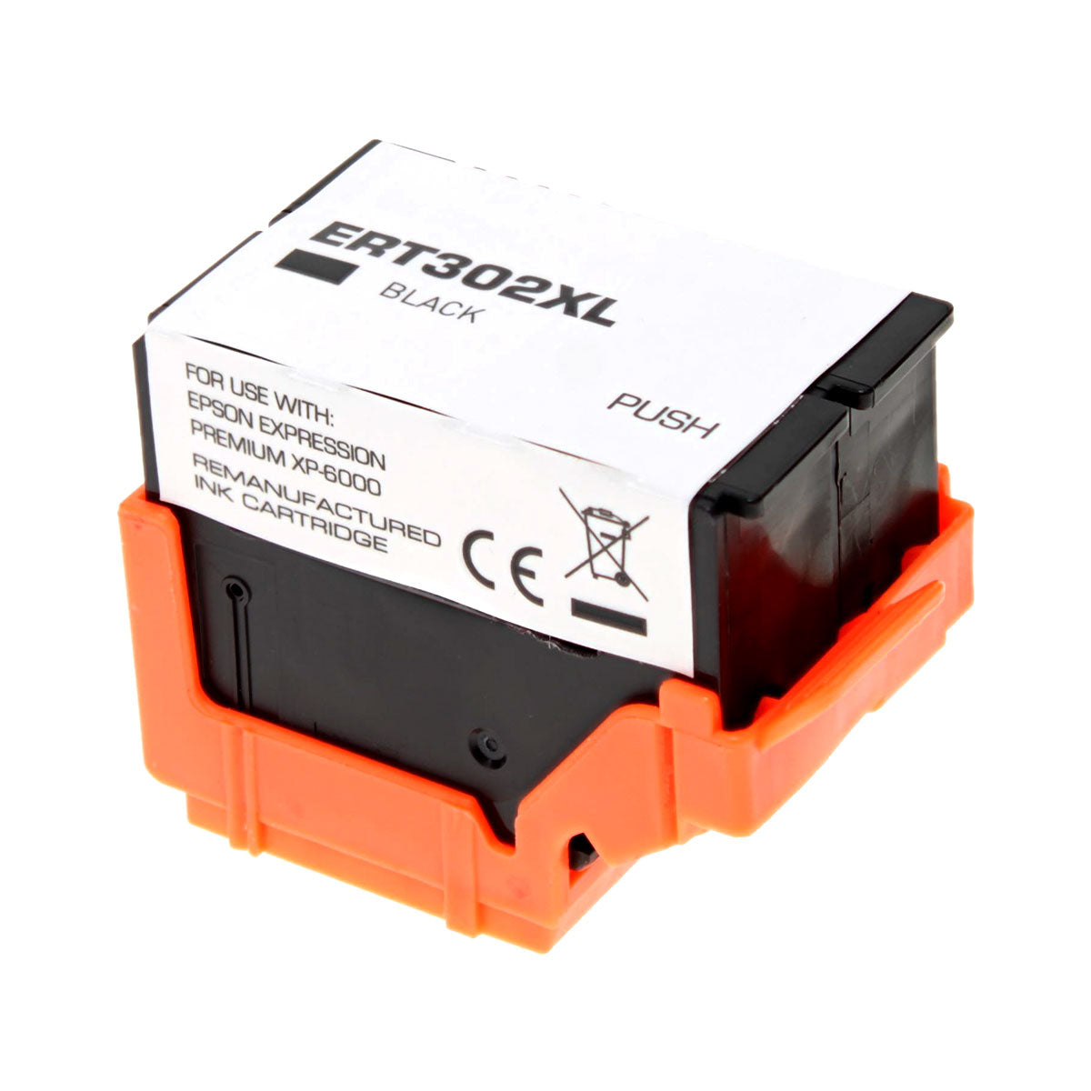 Remanufactured Black Ink Cartridge for Epson EXPRESSION XP-6000 / EXPRESSION XP-6100 (T302XL020 / 302XL)