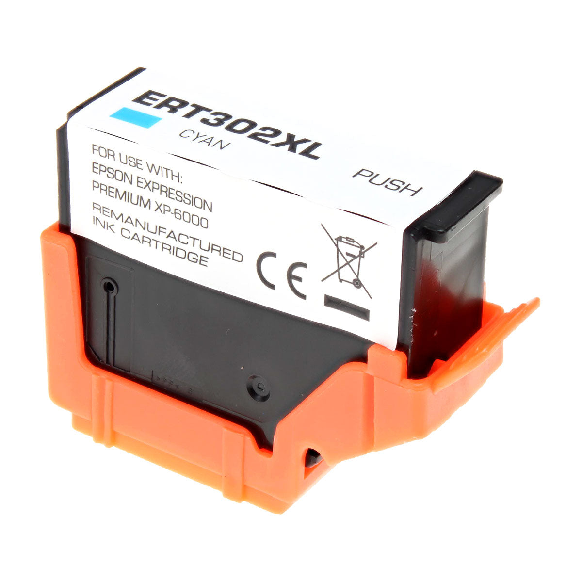 Remanufactured Cyan Ink Cartridge for Epson EXPRESSION XP-6000 / EXPRESSION XP-6100 (T302XL220 / 302XL)
