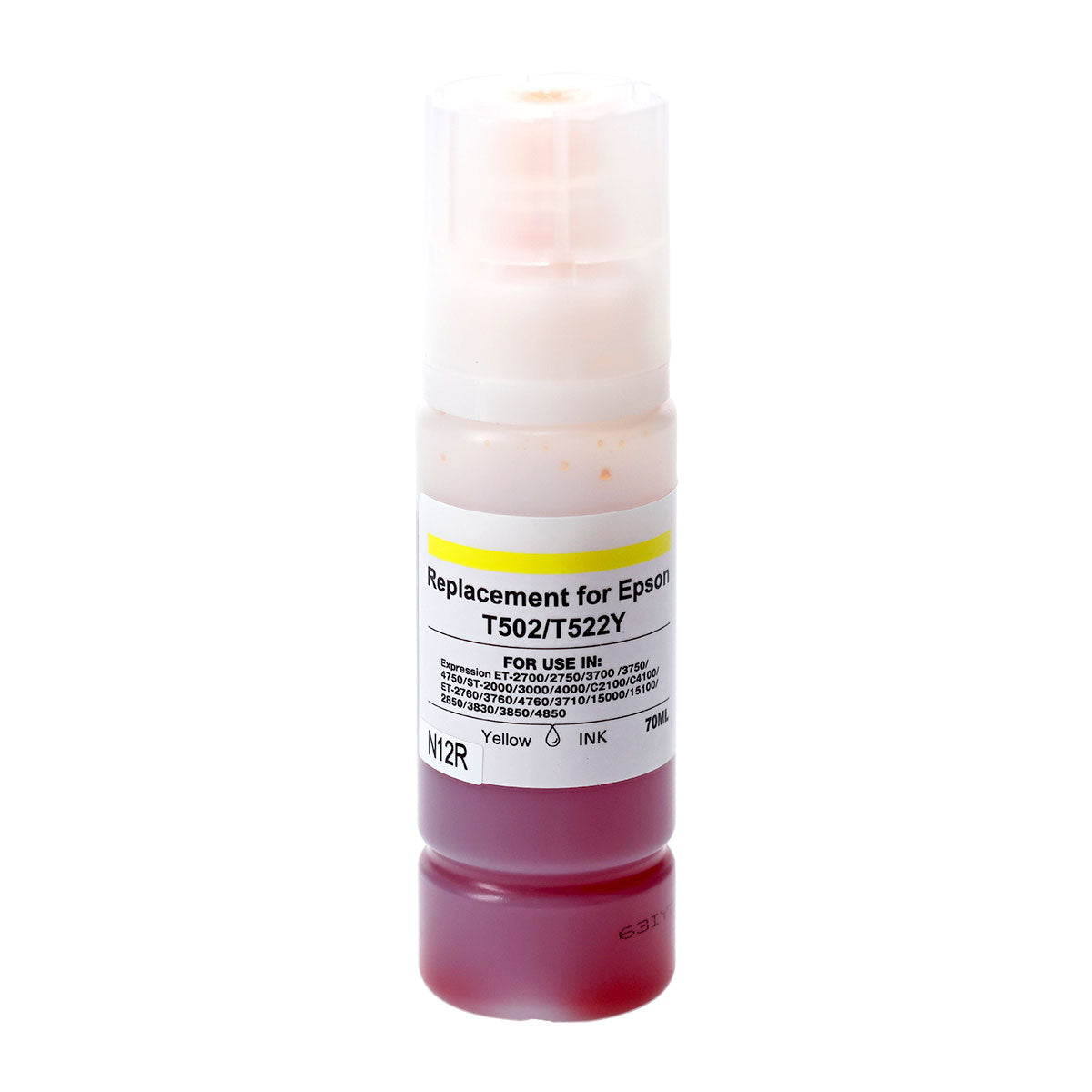Compatible Yellow Ink Bottle for Epson ECOTANK ET-15000 / ECOTANK ET-2760 + More (T502420 / 502)