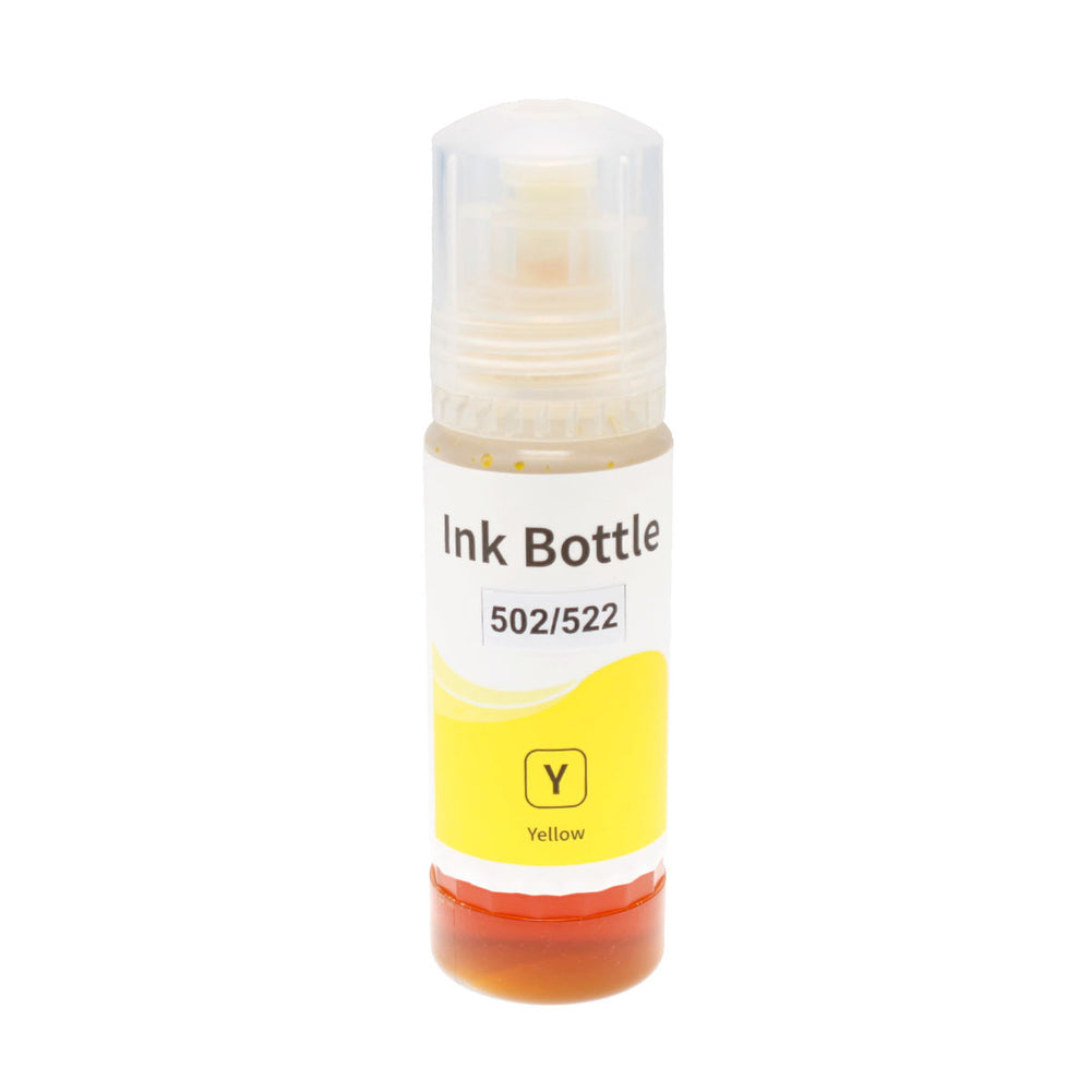 Remanufactured Yellow Ink Cartridge for Epson ECOTANK ET-2400 / ECOTANK ET-2720 + More 7.5K Yield (T522420 / 522)