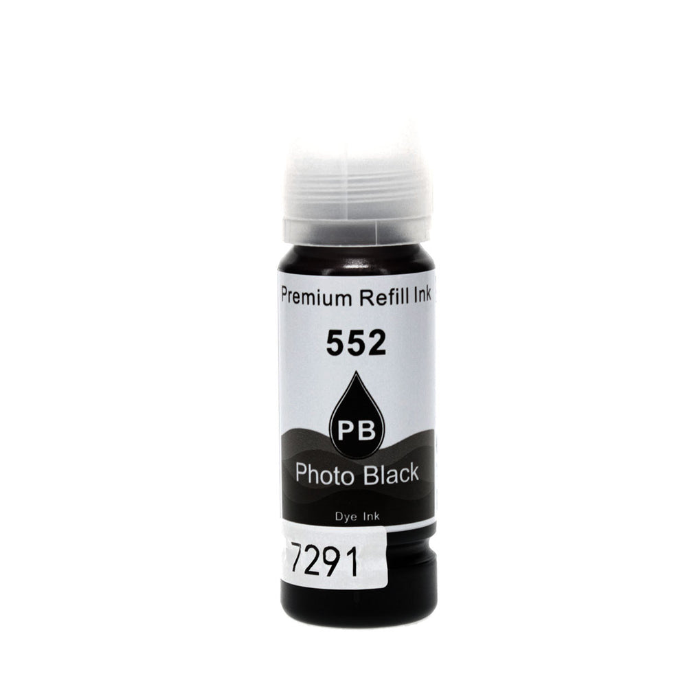 Remanufactured Photo Black Ink Cartridge for Epson ECOTANK ET-8500 / ECOTANK PHOTO ET-8500 + More (T552120-S / 552)