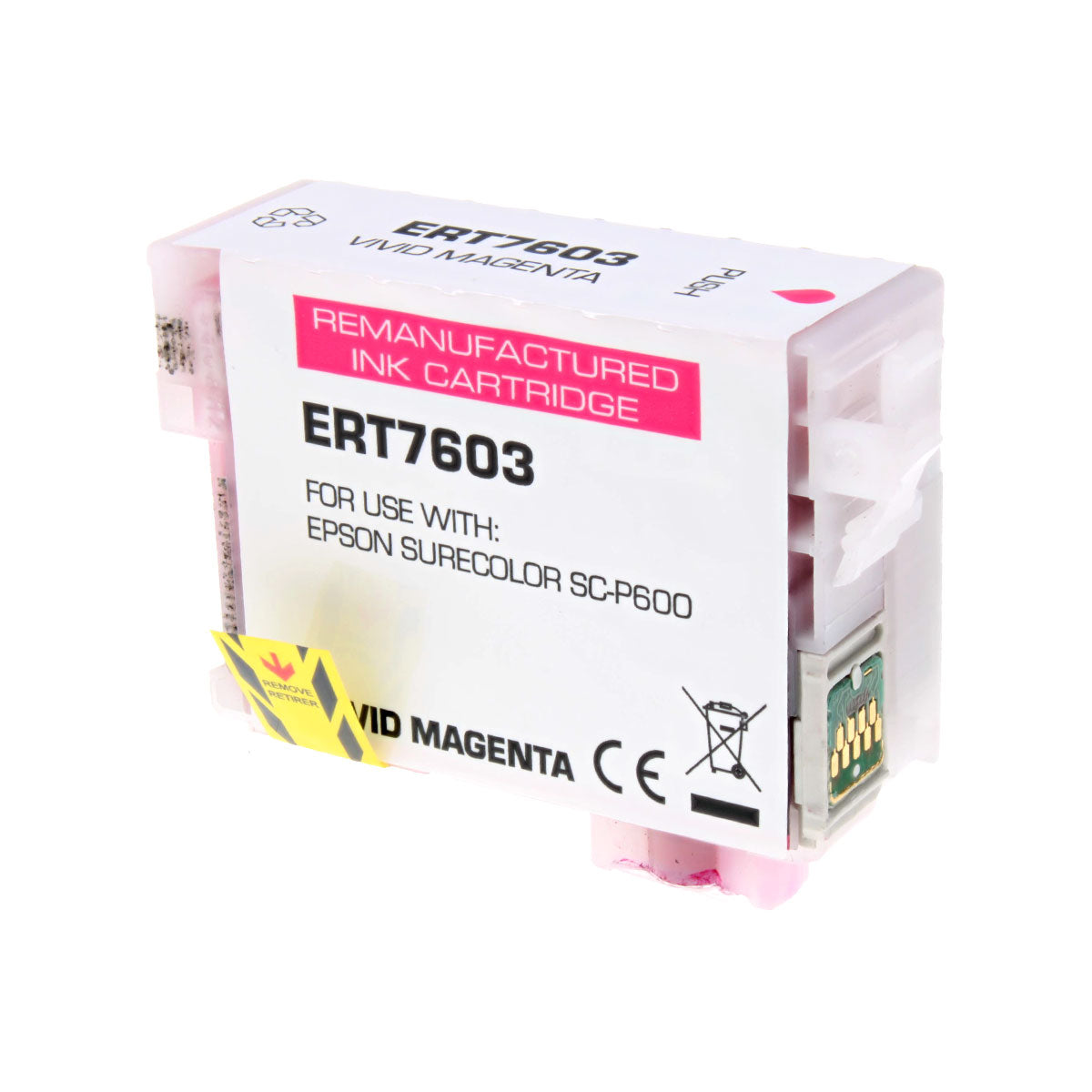 Remanufactured Magenta Ink Cartridge for Epson SURECOLOR P600 25.9ml (T760320 / 760)