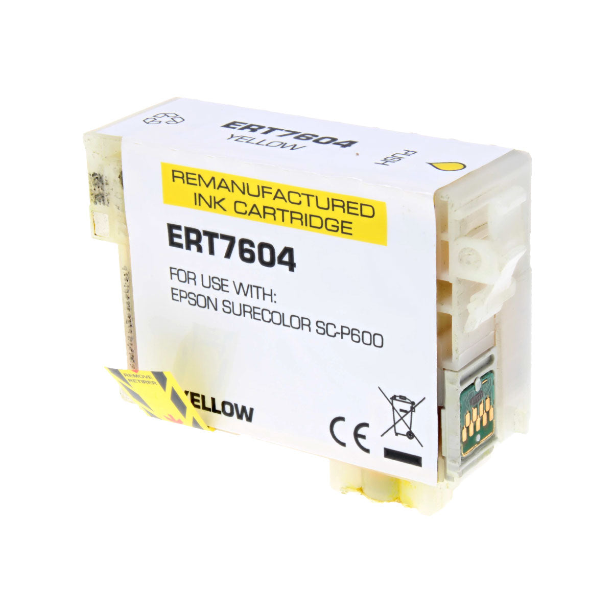 Remanufactured Yellow Ink Cartridge for Epson SURECOLOR P600 25.9ml (T760420 / 760)
