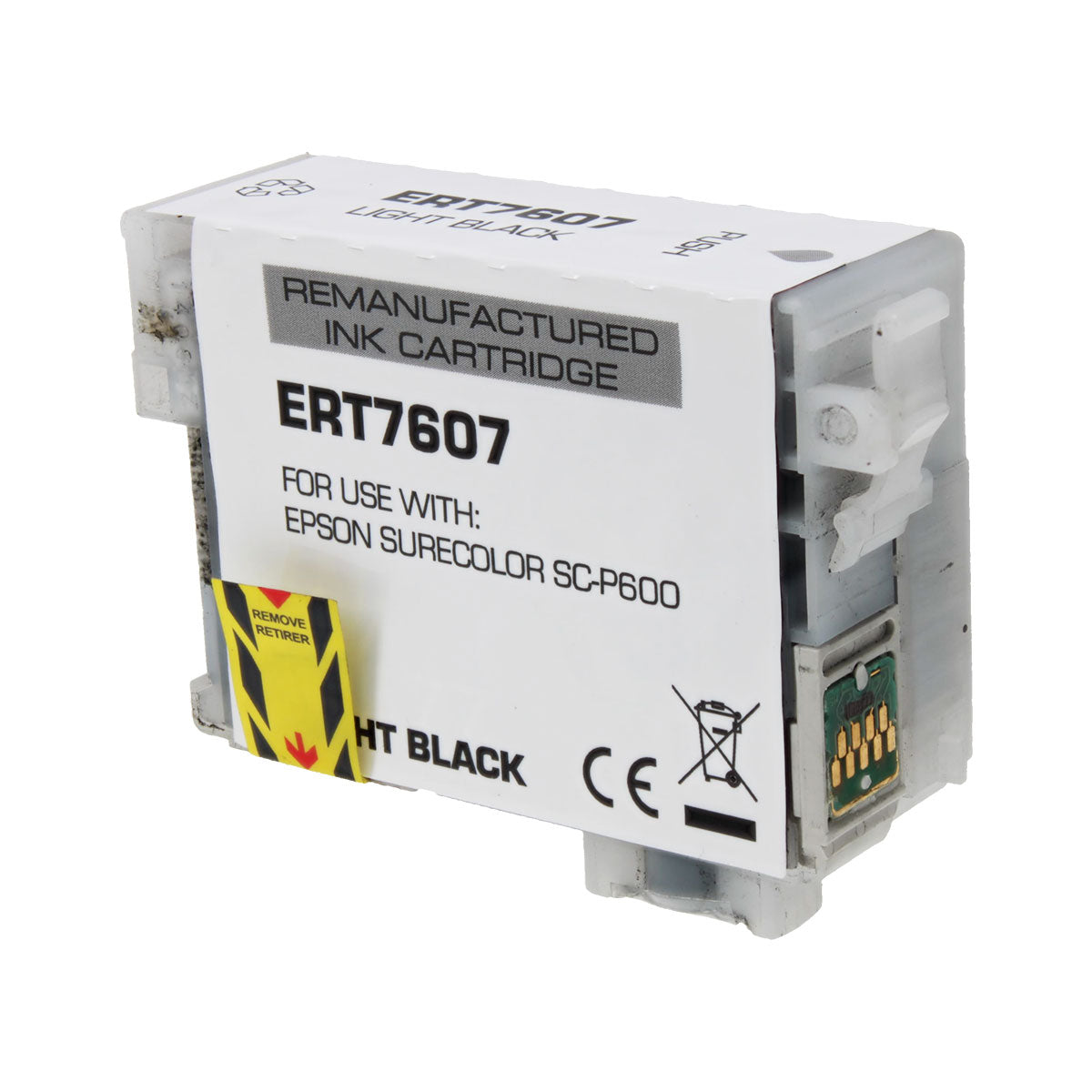 Remanufactured Light Black Ink Cartridge for Epson SURECOLOR P600 25.9ml (T760720 / 760)