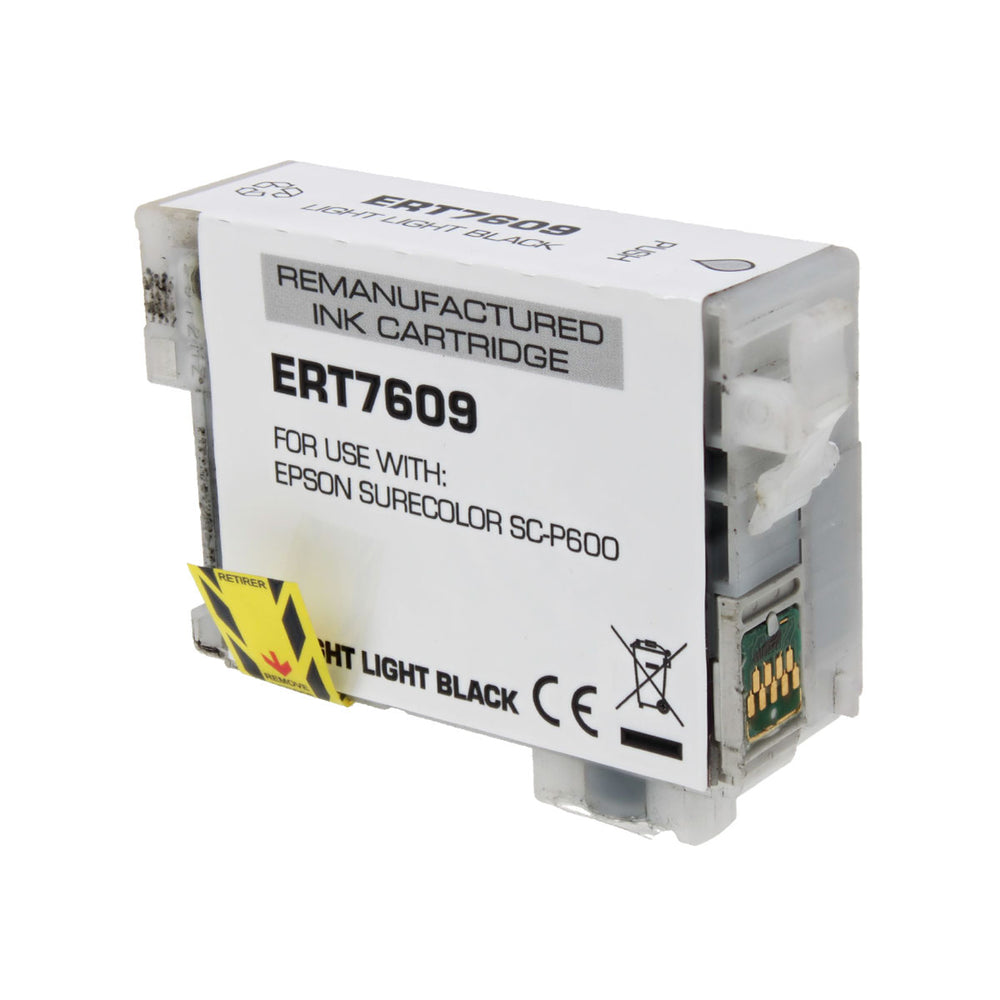 Remanufactured Light Light Black Ink Cartridge for Epson SURECOLOR P600 25.9ml (760 / T7609)