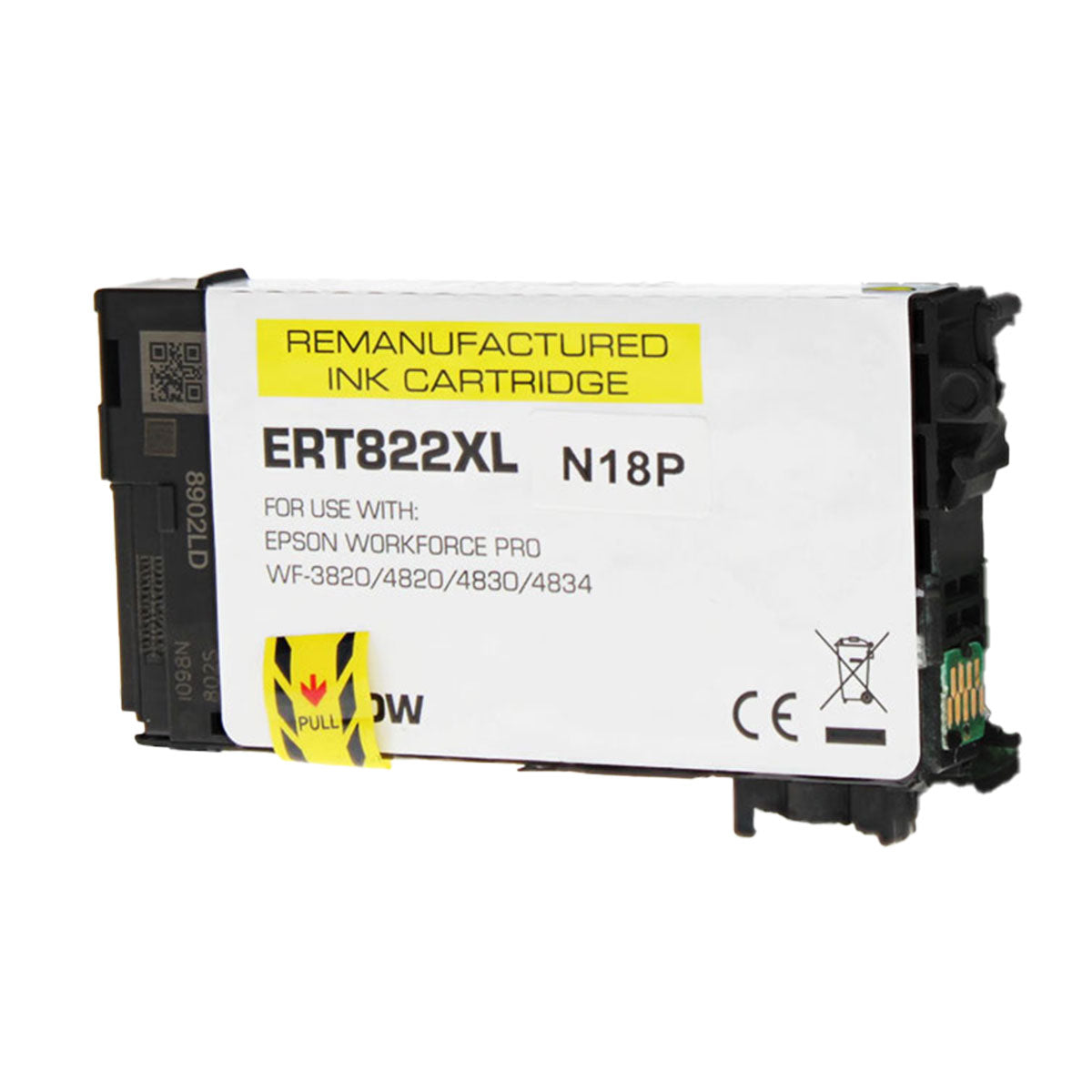 Remanufactured Yellow Ink Cartridge for Epson WORKFORCE PRO WF-4834 / WORKFORCE PRO WF-3820 + More 1.1K Ultra High Yield (T822XL420 / T822XL)