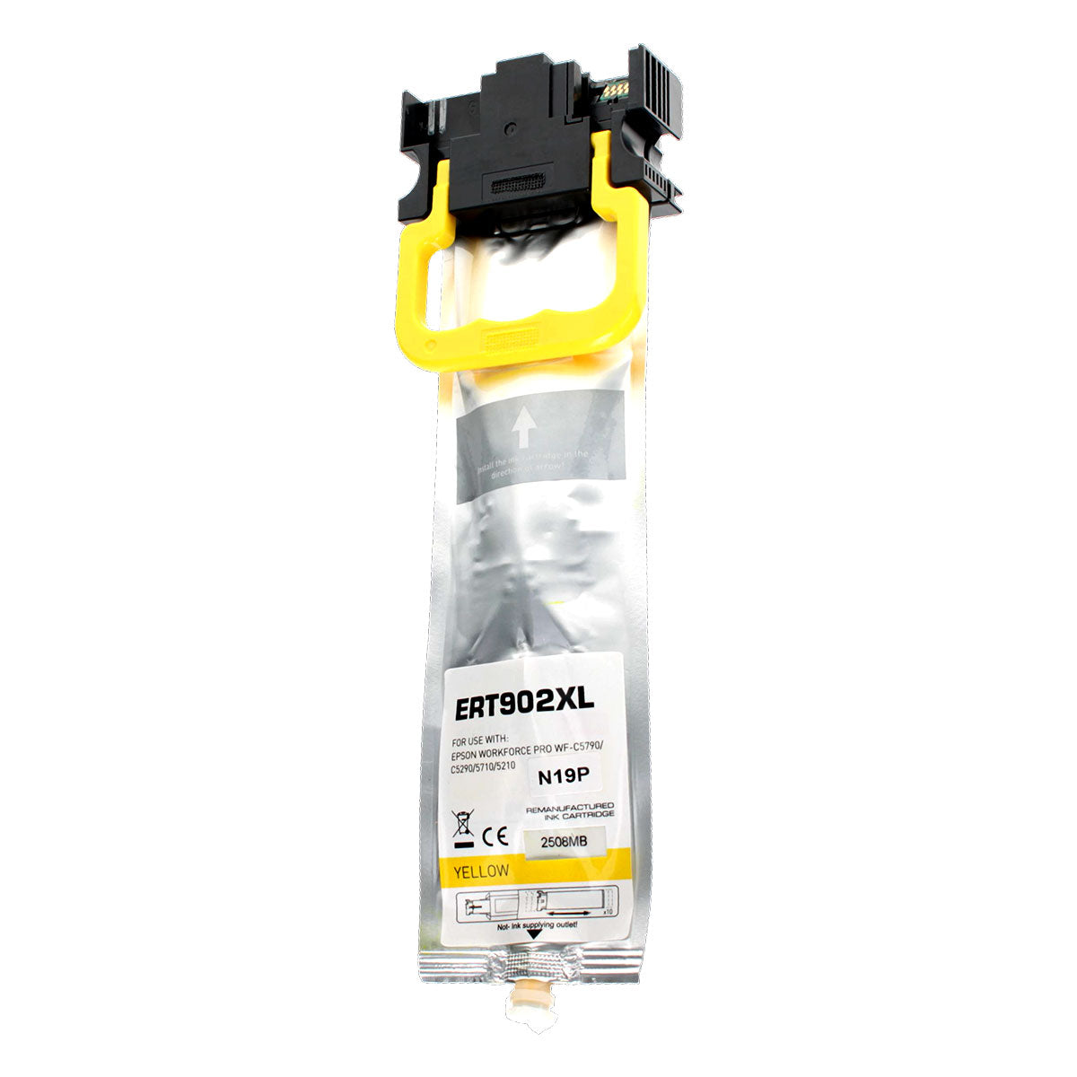 Remanufactured Yellow Ink Cartridge for Epson WF-C5790 MFP SUPERTANK / WORKFORCE PRO WF-C5210 + More 5K High Yield (T902XL420)