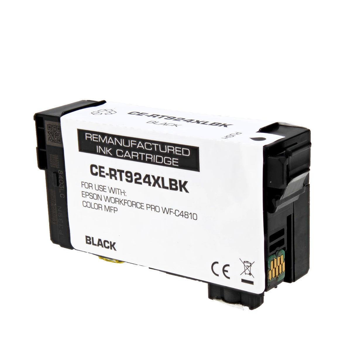 Remanufactured Black Ink Cartridge for Epson WORKFORCE PRO WF-C4310 / WORKFORCE PRO WF-C4810 (T924XL120)
