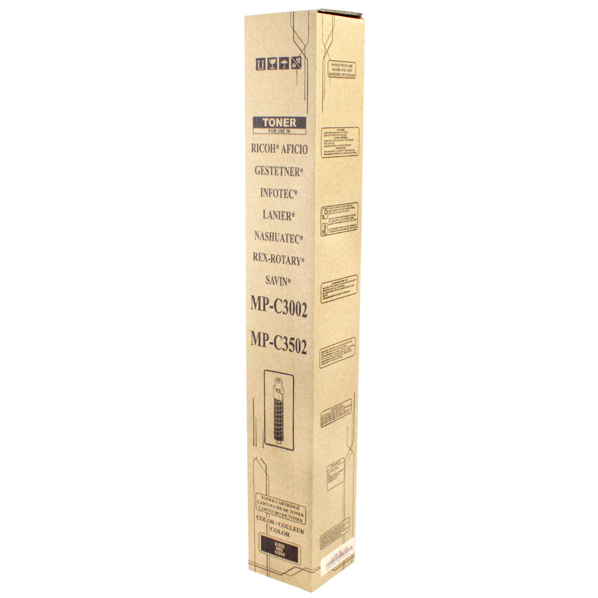 Compatible Black Toner Cartridge for Ricoh Aficio MP C3002 / Aficio MP C3502 + More 28K Yield TAA (841647 / 841735)