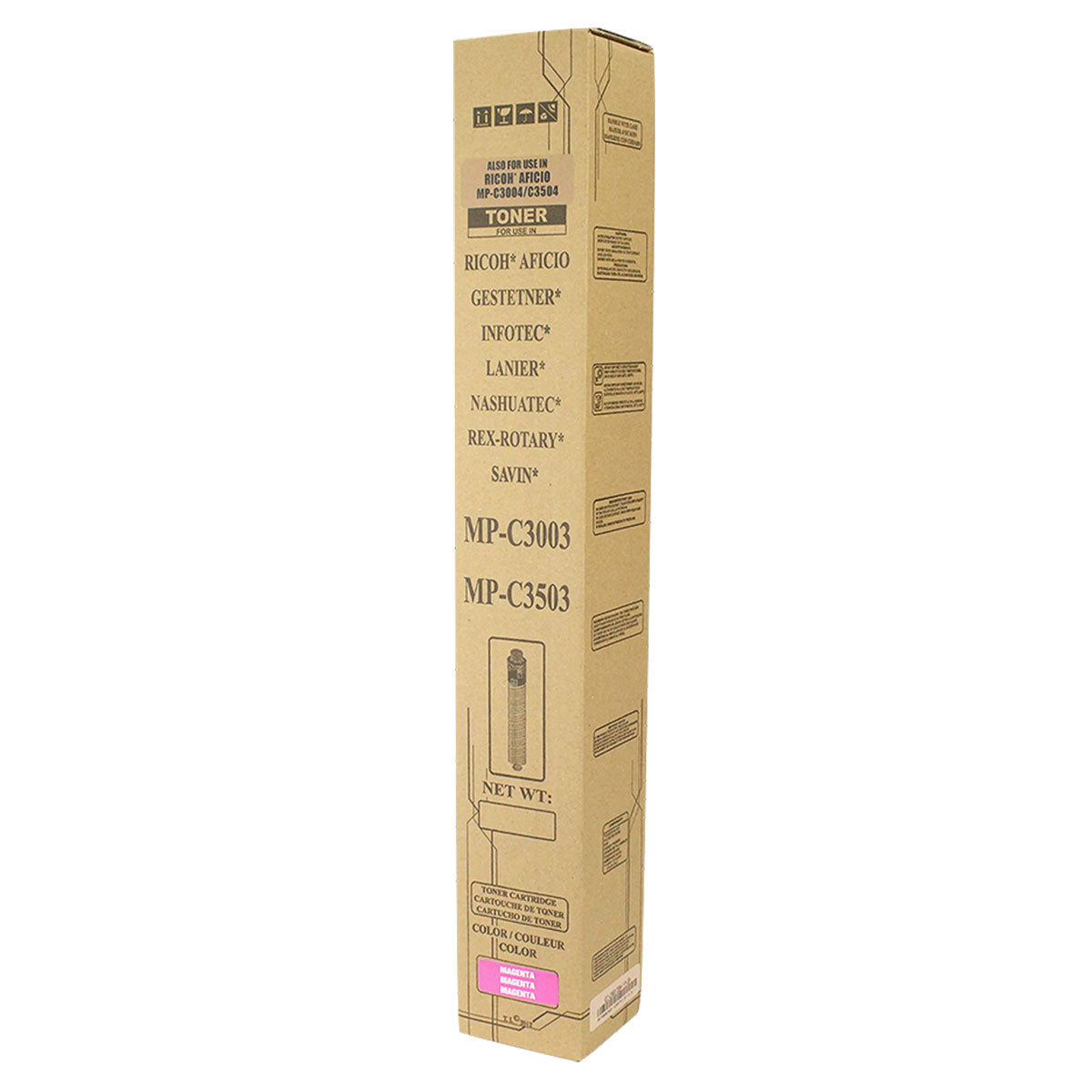 Compatible Magenta Toner Cartridge for Ricoh GSA MPC3003G / GSA MPC3503G + More 18K Yield TAA (841815 / 841819)