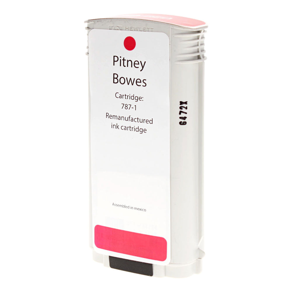 Remanufactured Fluorescent Red Ink Cartridge for Pitney Bowes CONNECT+ 1000 / CONNECT+ 2000 + More 138ml (787-1)