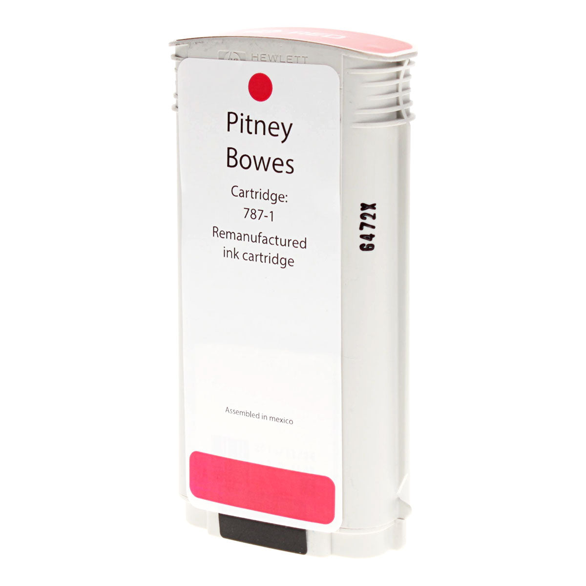 Remanufactured Fluorescent Red Ink Cartridge for Pitney Bowes CONNECT+ 1000 / CONNECT+ 2000 + More 138ml (787-1)