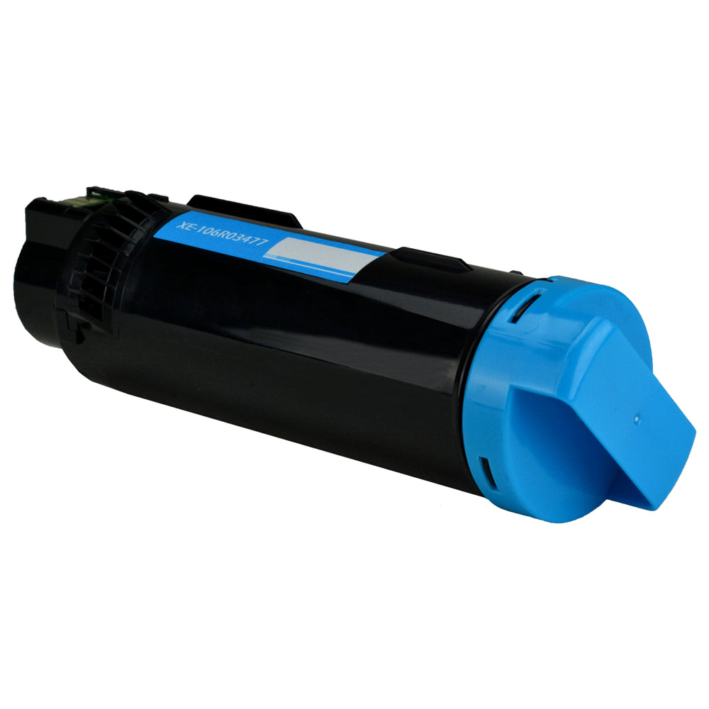 Compatible Cyan Toner Cartridge for Xerox PHASER 6510DN / PHASER 6510DNI + More 2.4K High Yield (106R03477 / 106R03473)