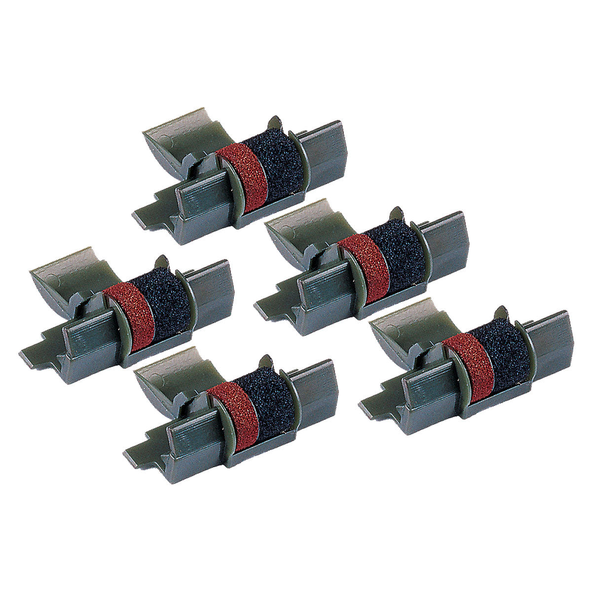 Compatible Black/Red Ink Cartridge for Seiko 1620S / 2620 + More 5-Pack (CP-13 / IR-40TBR)