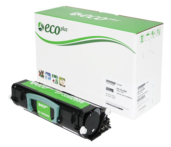 Compatible ECOPlus Black Toner Cartridge for Dell 2330D / 2330DN + More 6K High Yield TAA (330-2666 / 330-2649)