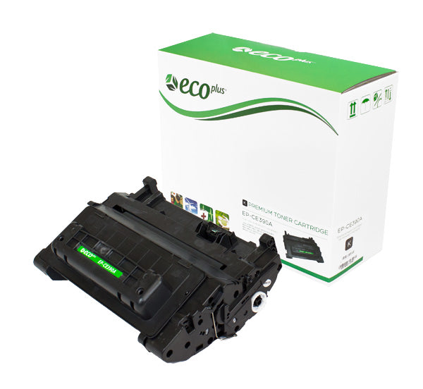 Compatible ECOPlus Black Toner Cartridge for HP LJ M4555F / LJ M4555FSKM + More 10K Yield (CE390A / 90A)