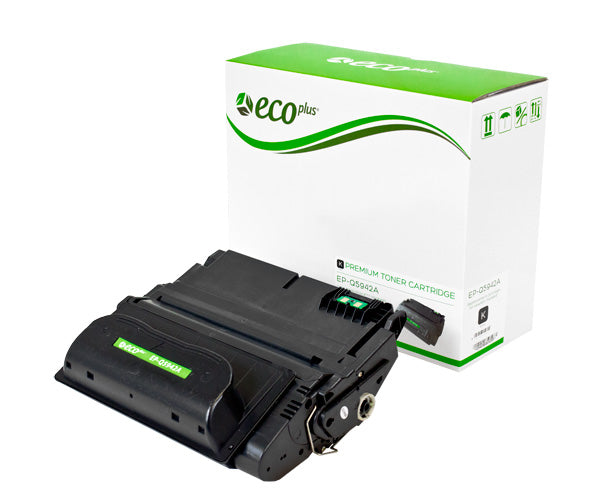 Compatible ECOPlus Black Toner Cartridge for HP LJ 4240 / LJ 4240N + More 10K Yield (Q5942A / 42A)