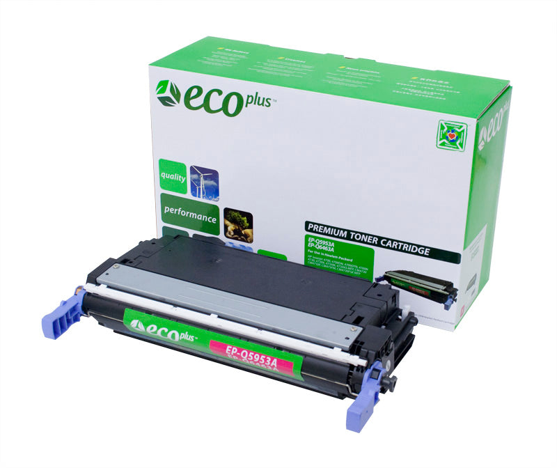 Compatible ECOPlus Magenta Toner Cartridge for HP COLOR LJ 4700 / COLOR LJ 4700DN + More 10K Yield TAA (Q5953A / 643A)