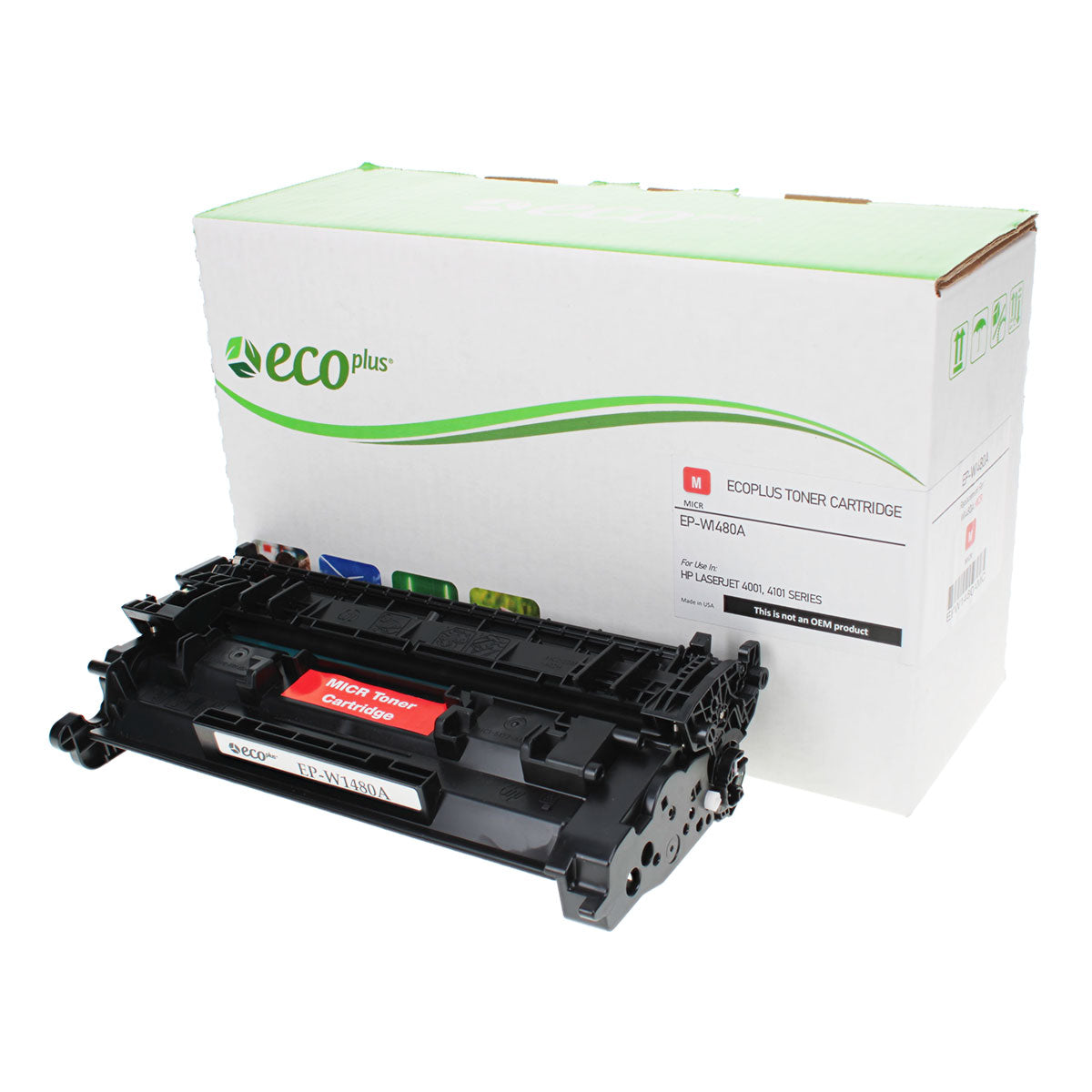Remanufactured Black Toner Cartridge for HP LASERJET PRO 4001 / LASERJET PRO 4001DN + More 2.9K Yield MICR TAA (W1480A / 148A)