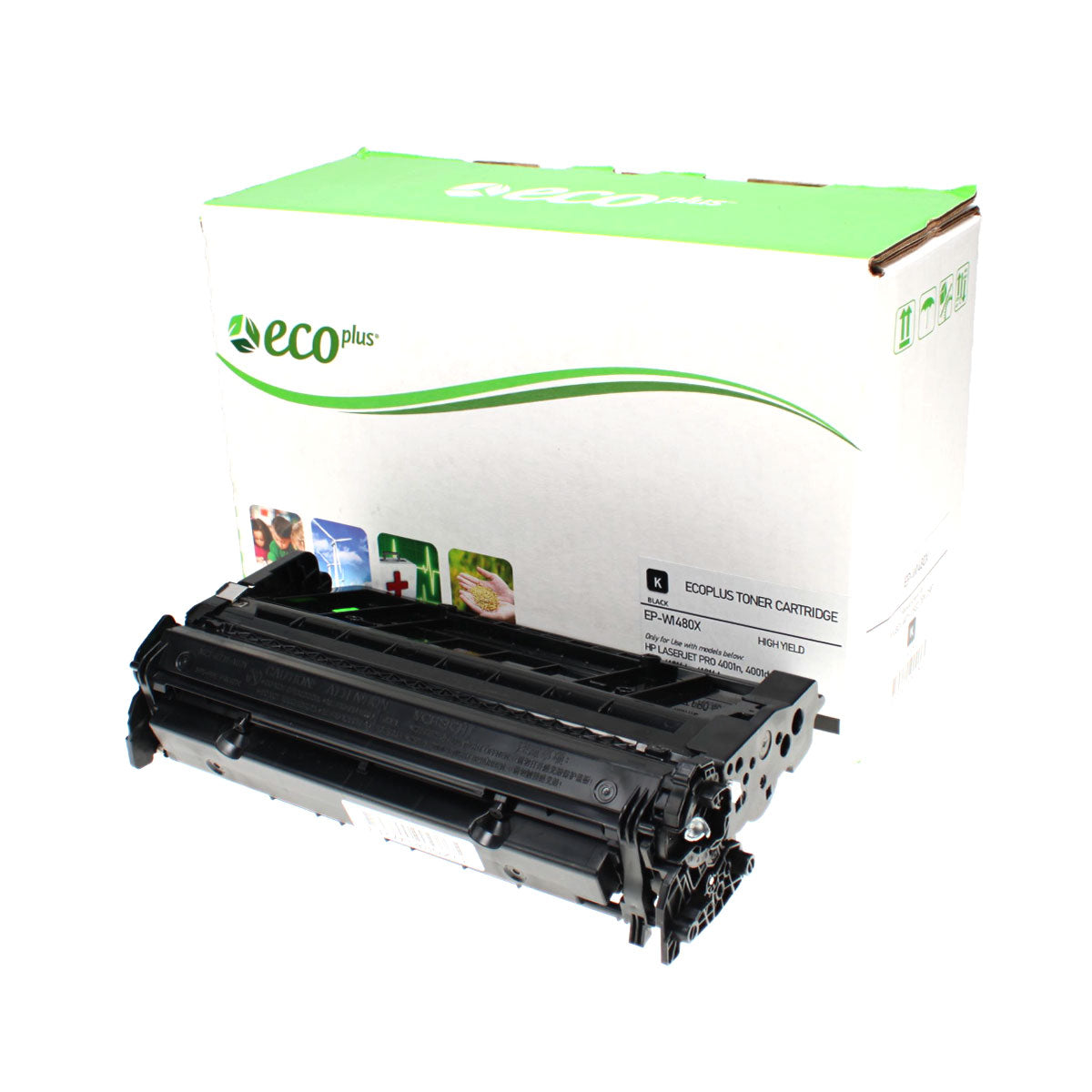 Remanufactured Black Toner Cartridge for HP LASERJET PRO 4001 / LASERJET PRO 4001DN + More 9.5K High Yield Used OEM Chip (W1480X / 148X)