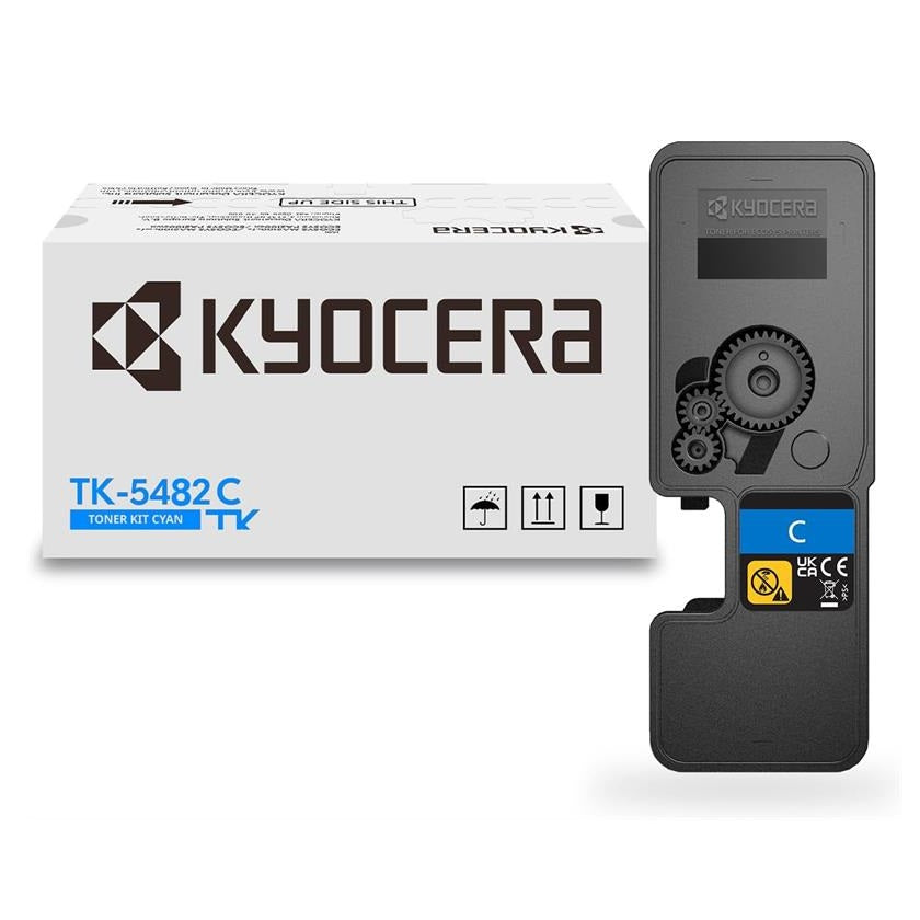 OEM Kyocera Mita TK-5482C (1T0C22CUS0) Toner Cartridge, Cyan, 1.25K Yield