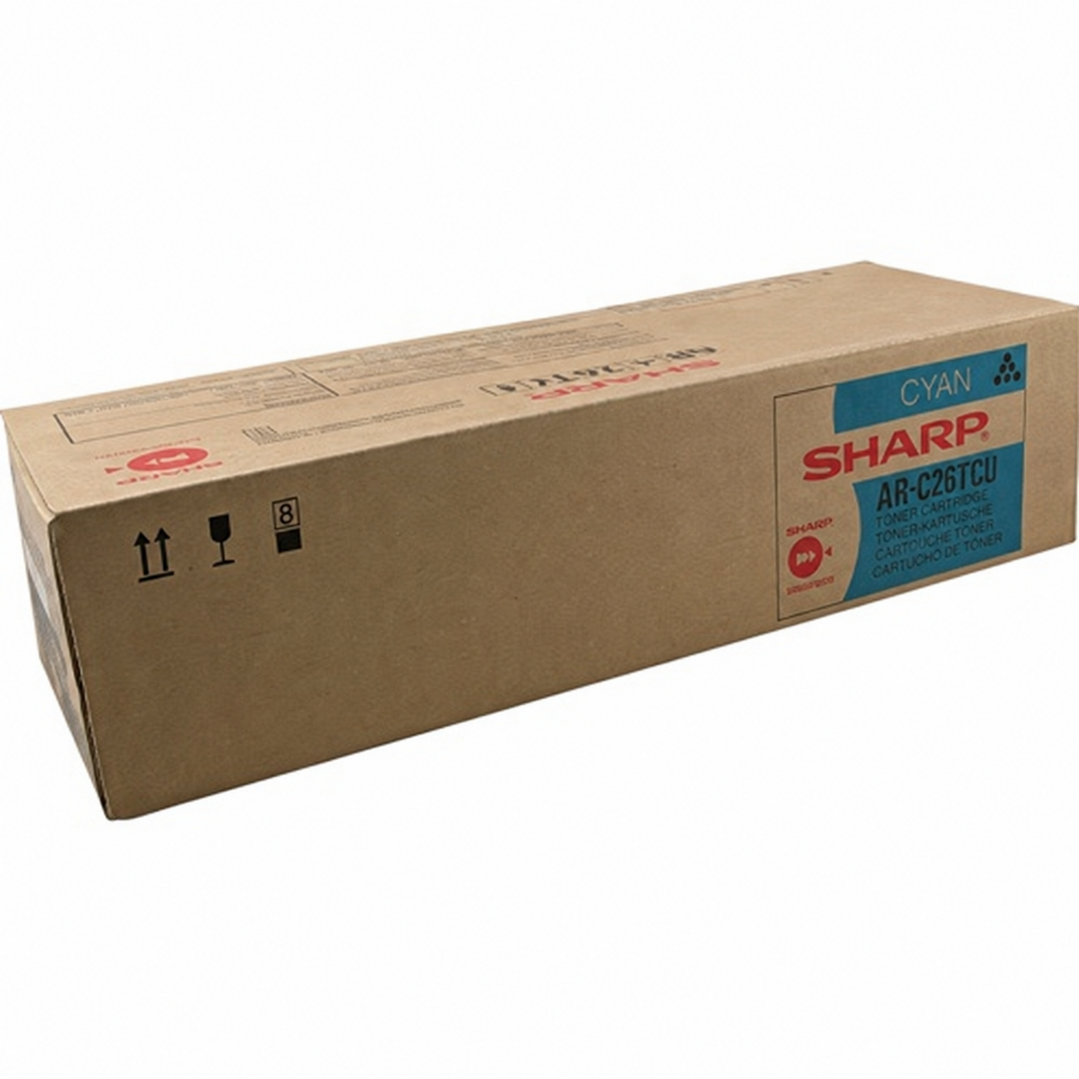 OEM Sharp AR-C26TCU Toner Cartridge, Cyan, 11K Yield