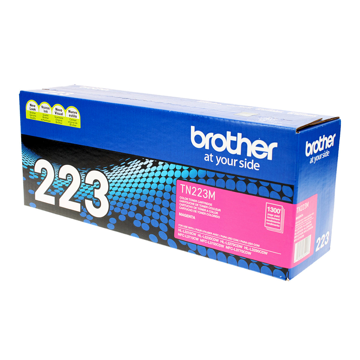 OEM Brother (TN223M) Toner Cartridge, Magenta, 1.3K Yield