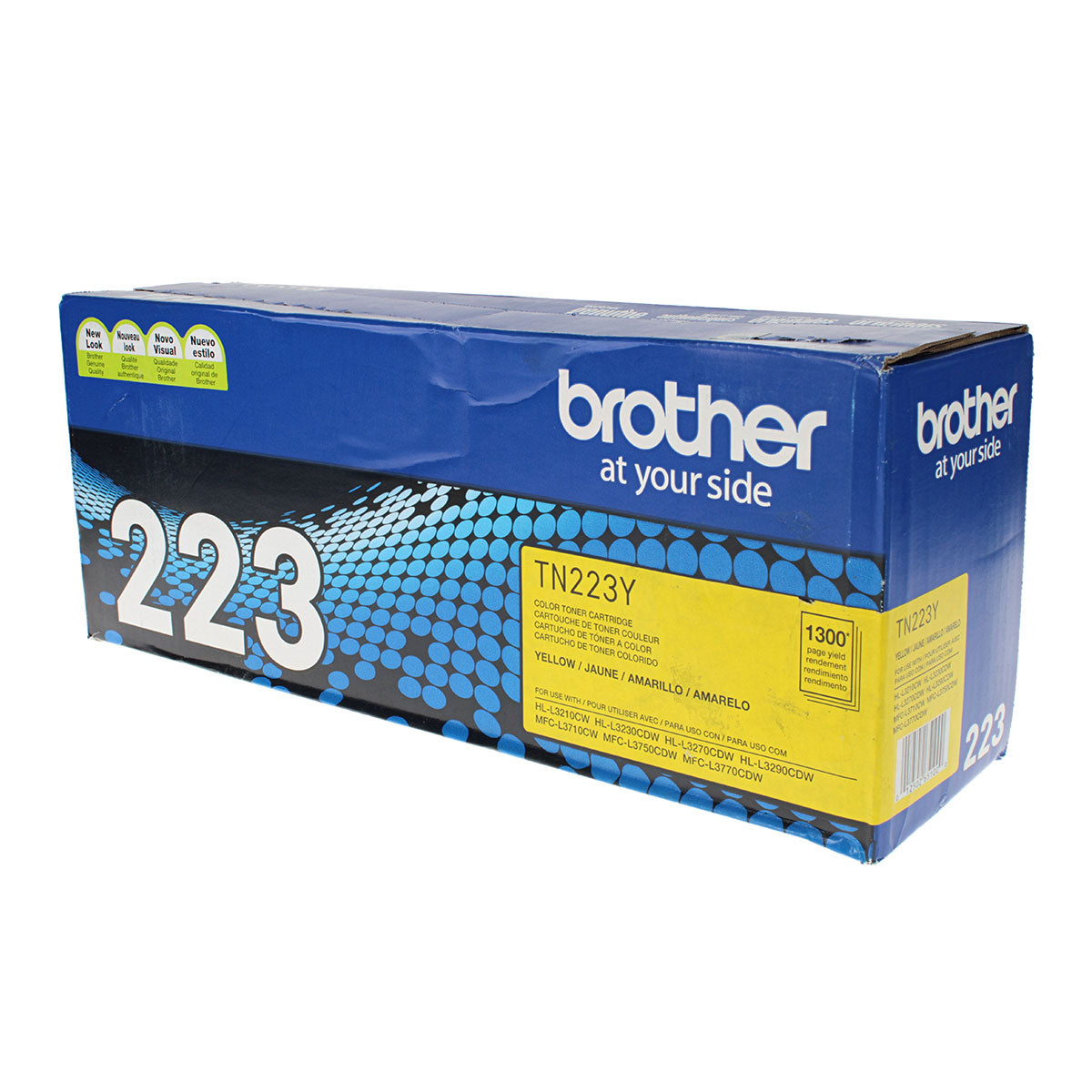OEM Brother (TN223Y) Toner Cartridge, Yellow, 1.3K Yield