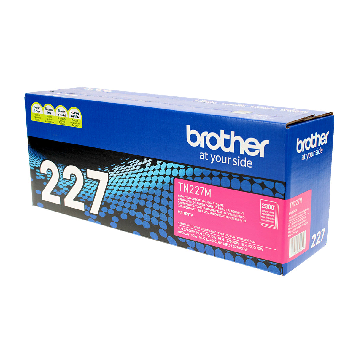 OEM Brother (TN227M) Toner Cartridge, Magenta, 2.3K High Yield